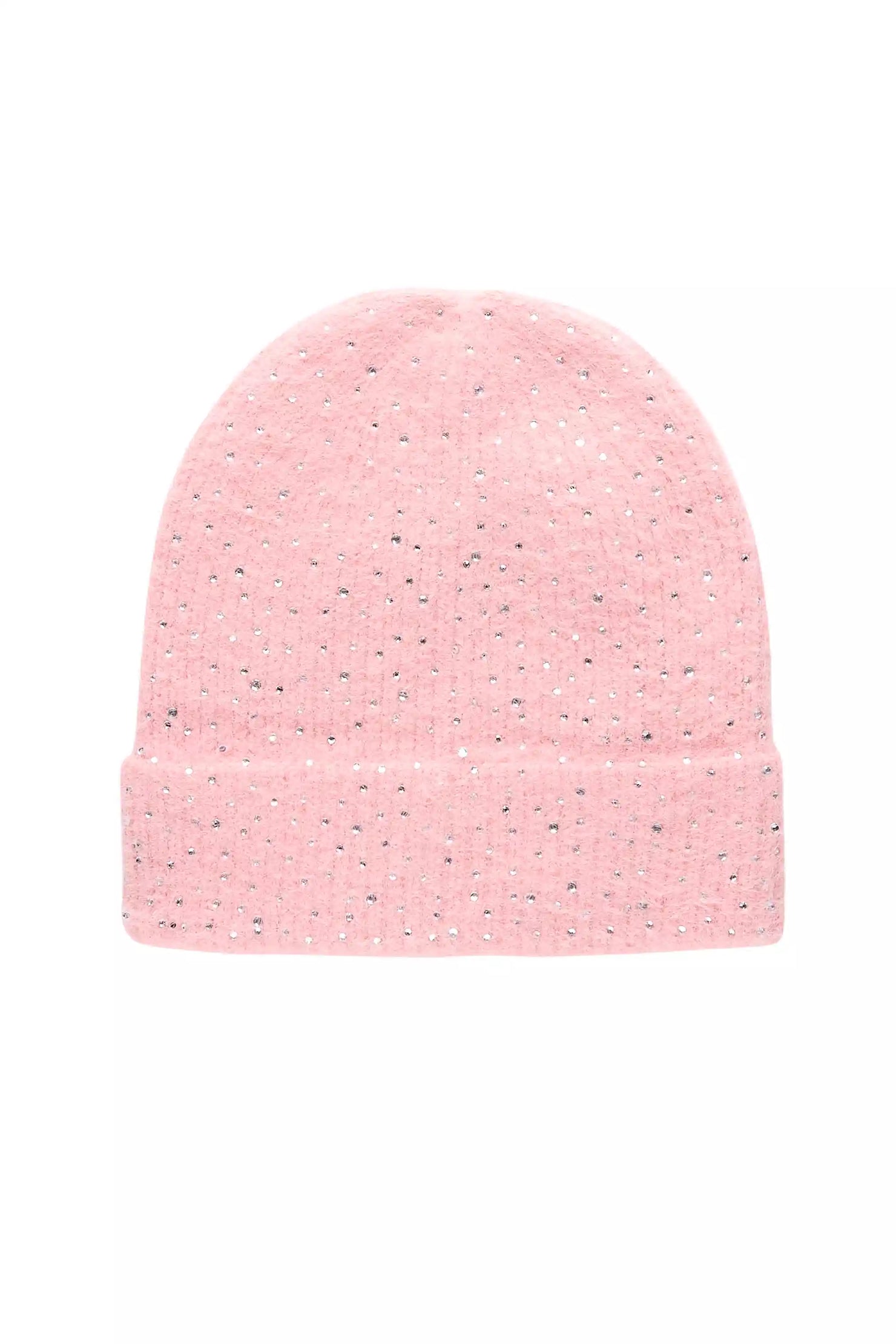 Keonnah Pink Rhinestone Beanie