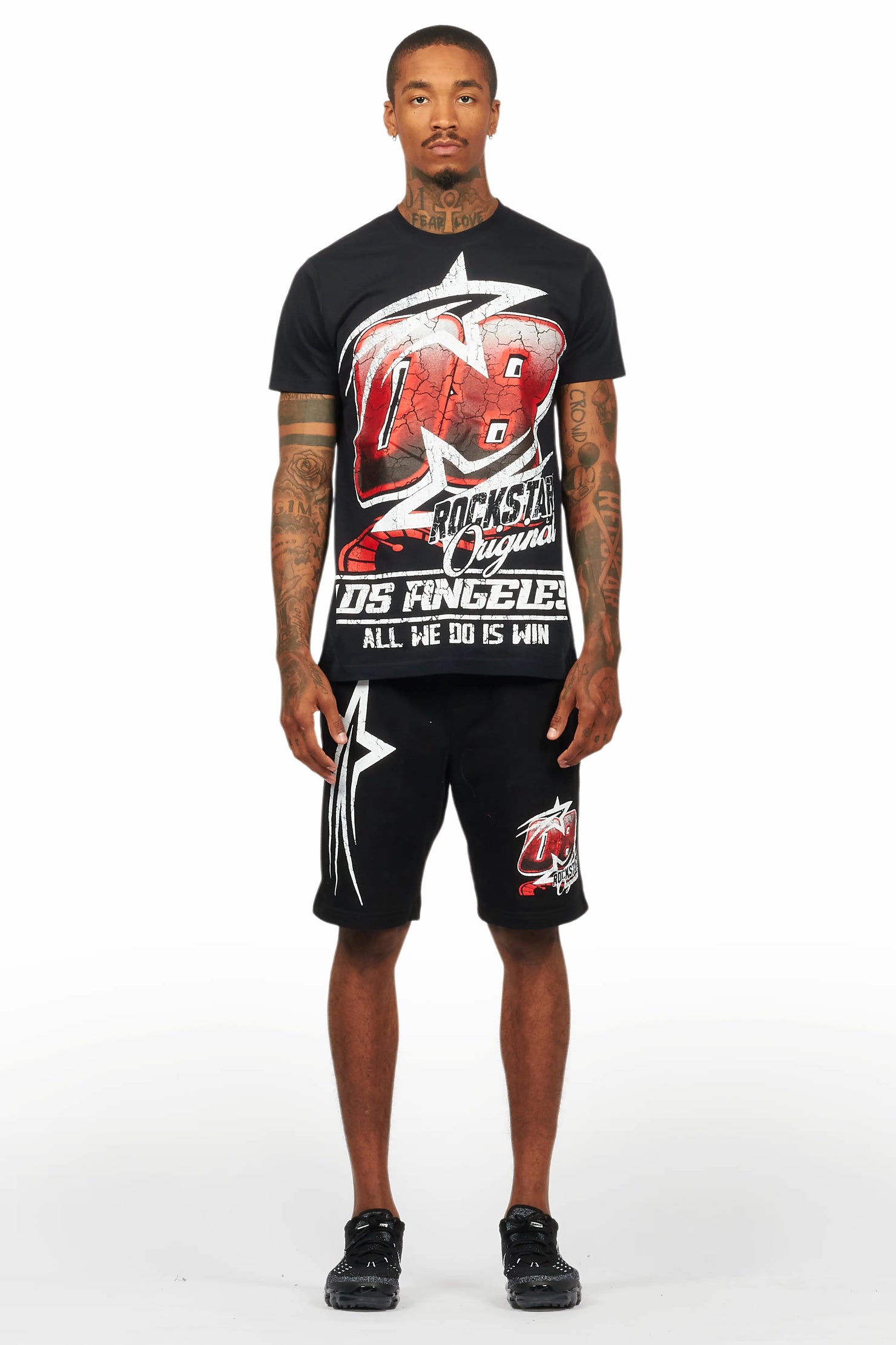 Kastell Black T-Shirt Short Set