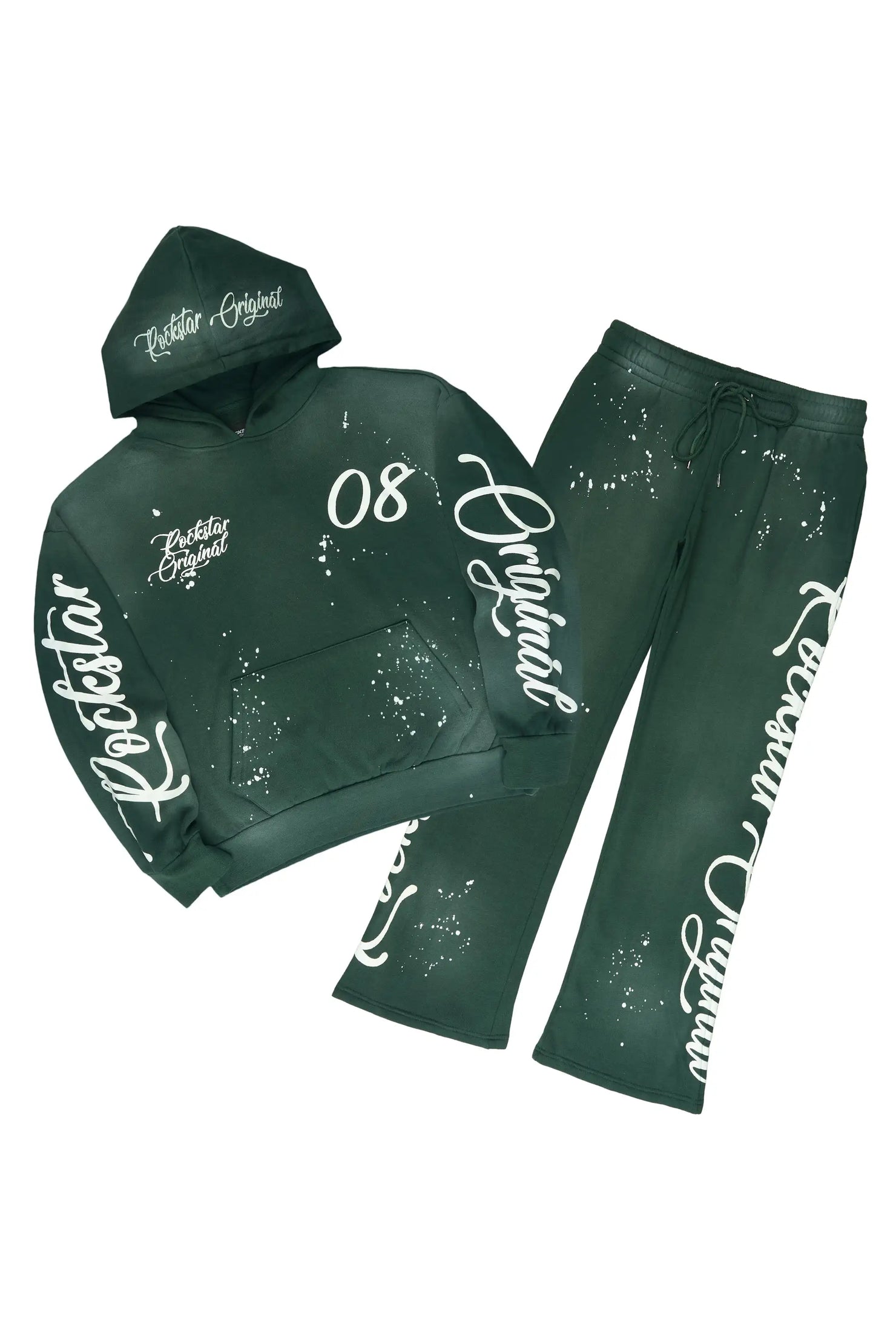 Hanif 2.0 Vintage Forest Green Hoodie/ Relaxed Pant Track Set