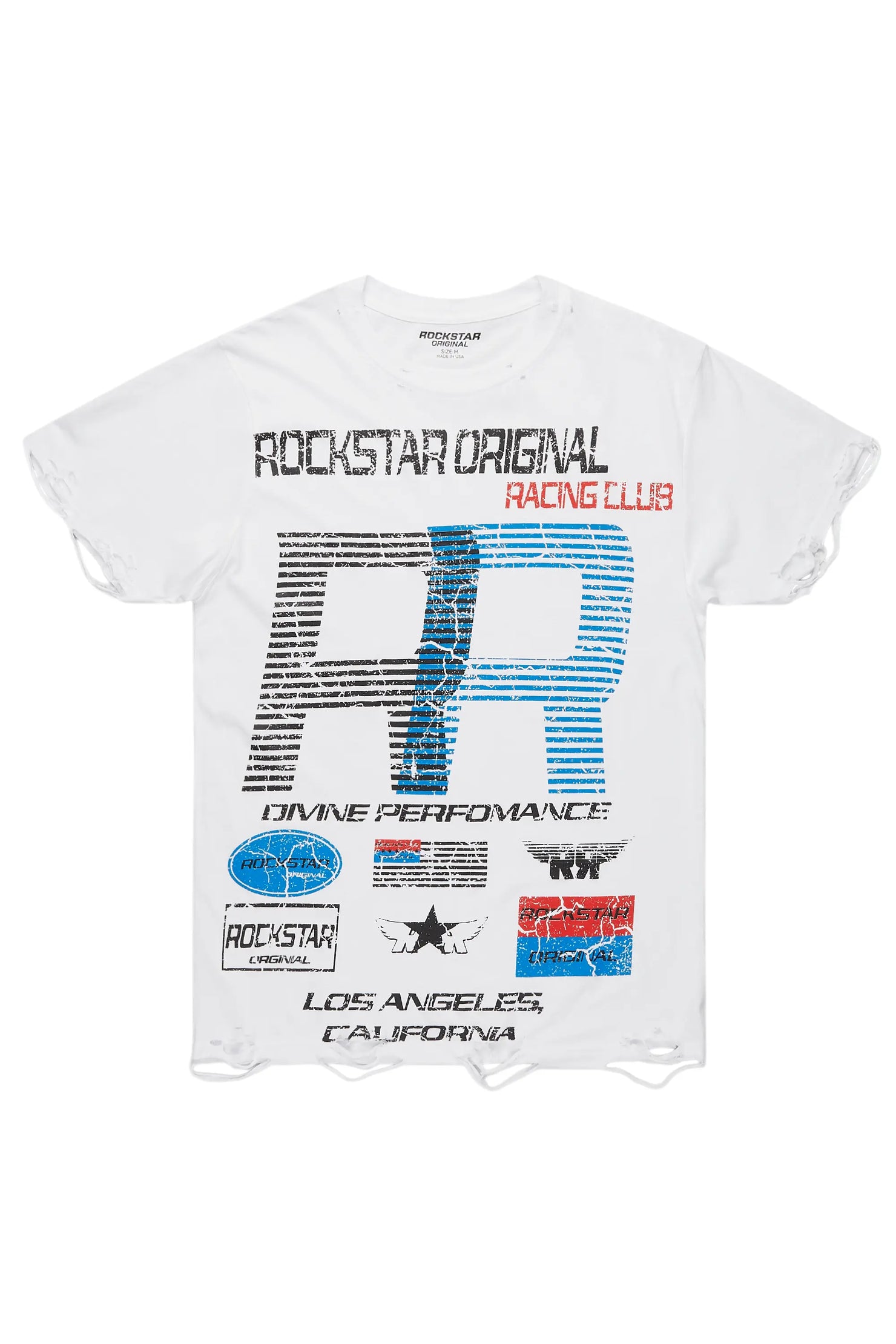 RSO Racing Club White Graphic T-Shirt