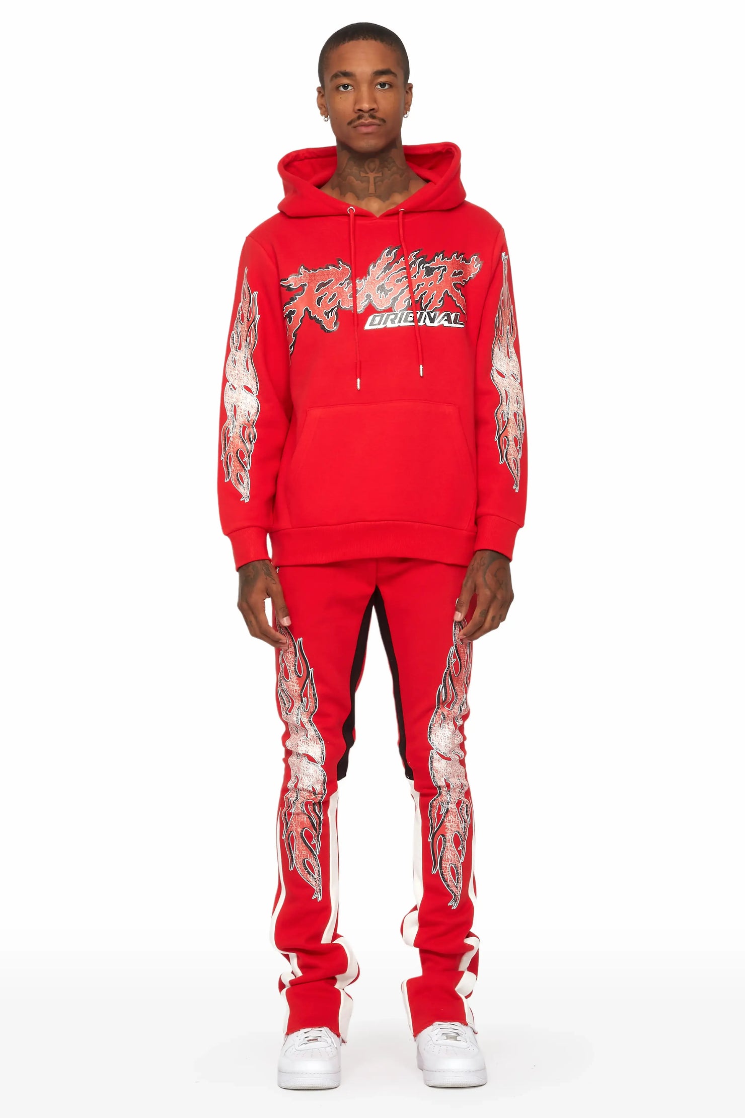 Yash Red Super Stacked Flare Track Set