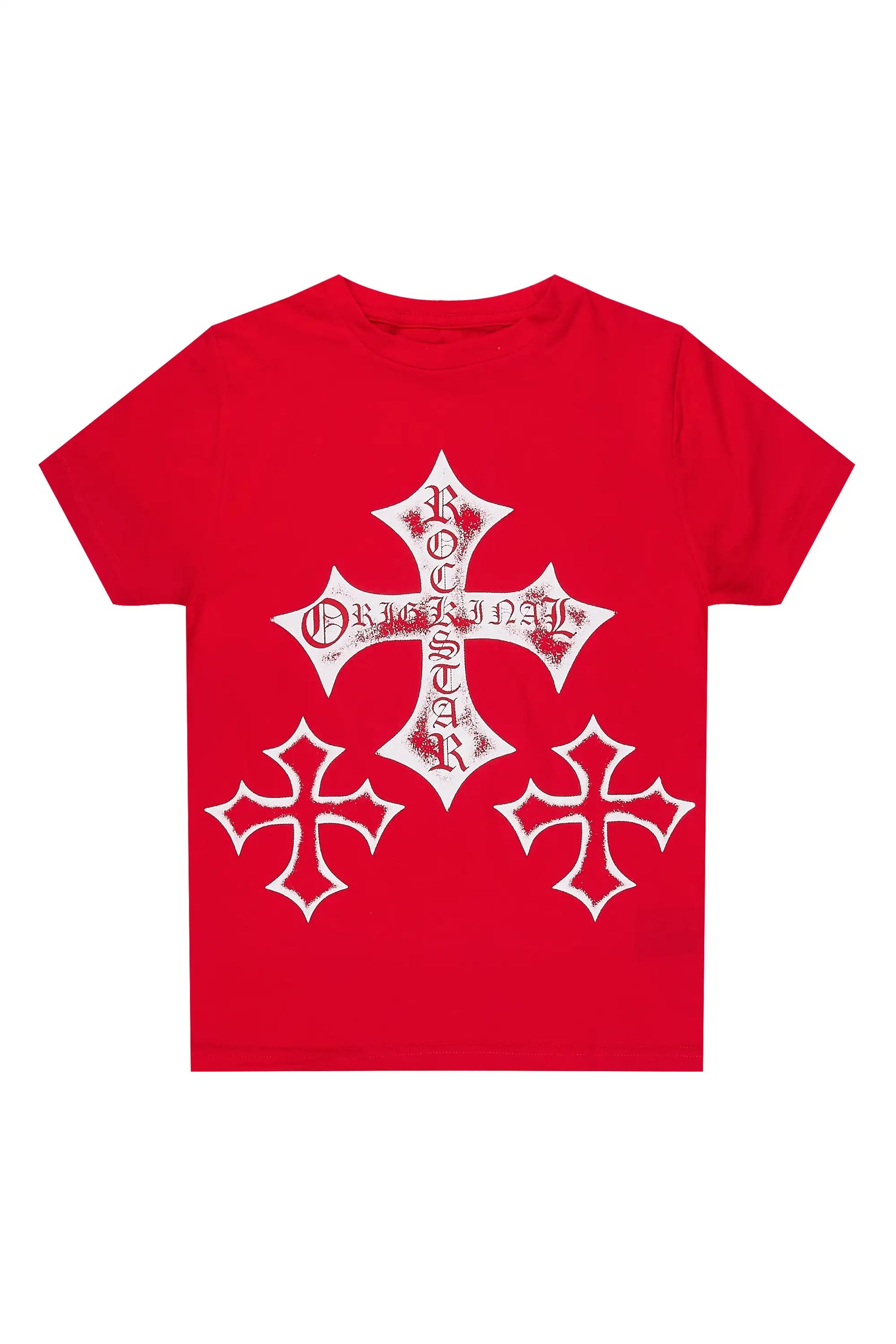 Boys Marizon Red/White Graphic T-Shirt