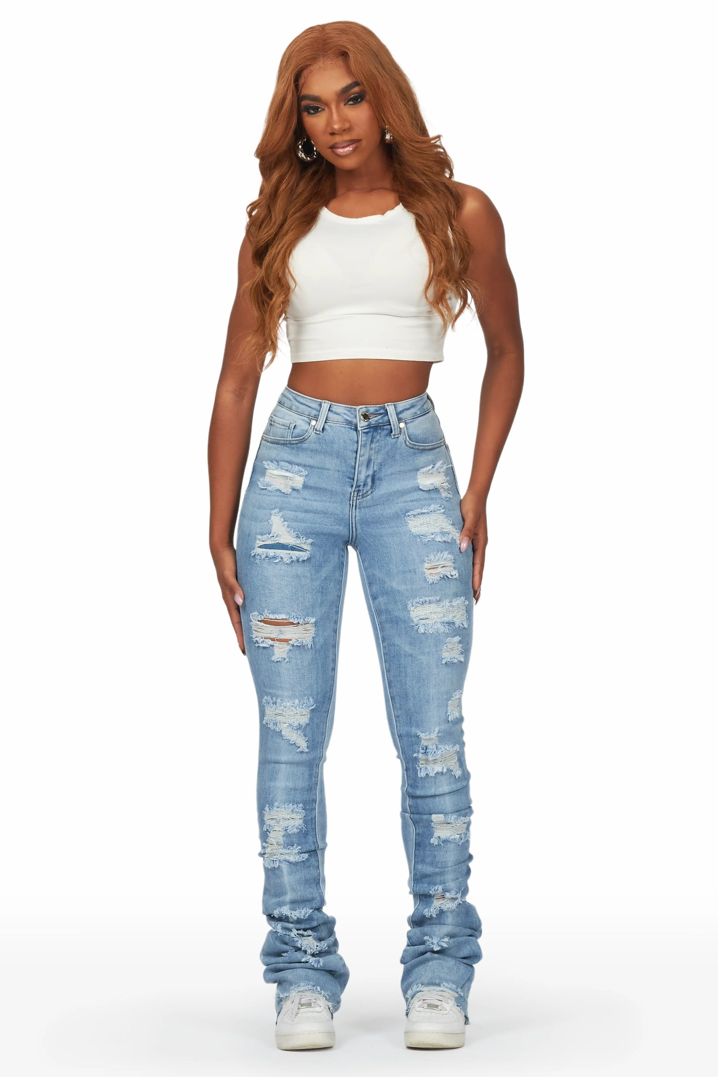 Remy Light Wash Super Stacked Jean