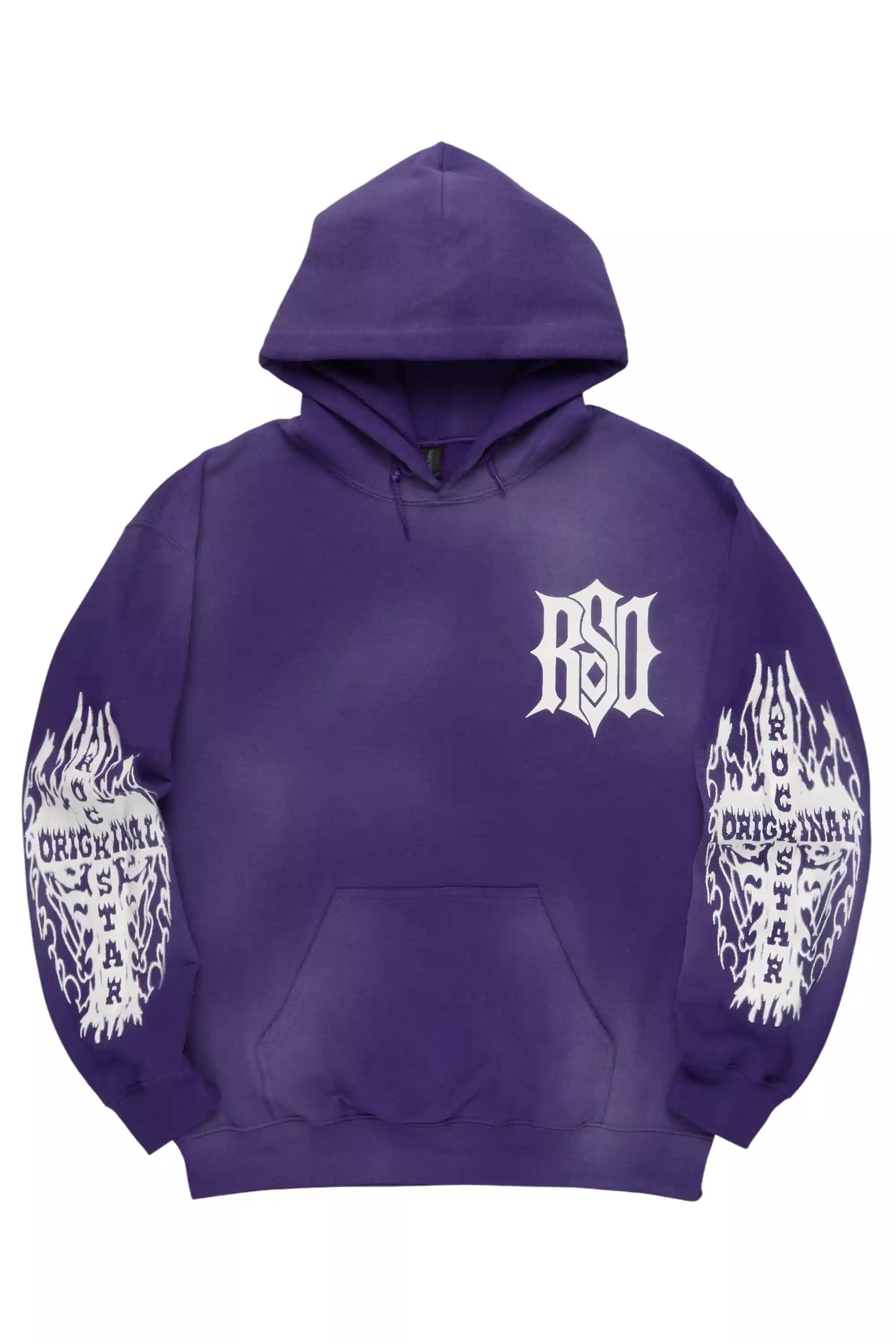 Sebrina Purple Graphic Hoodie