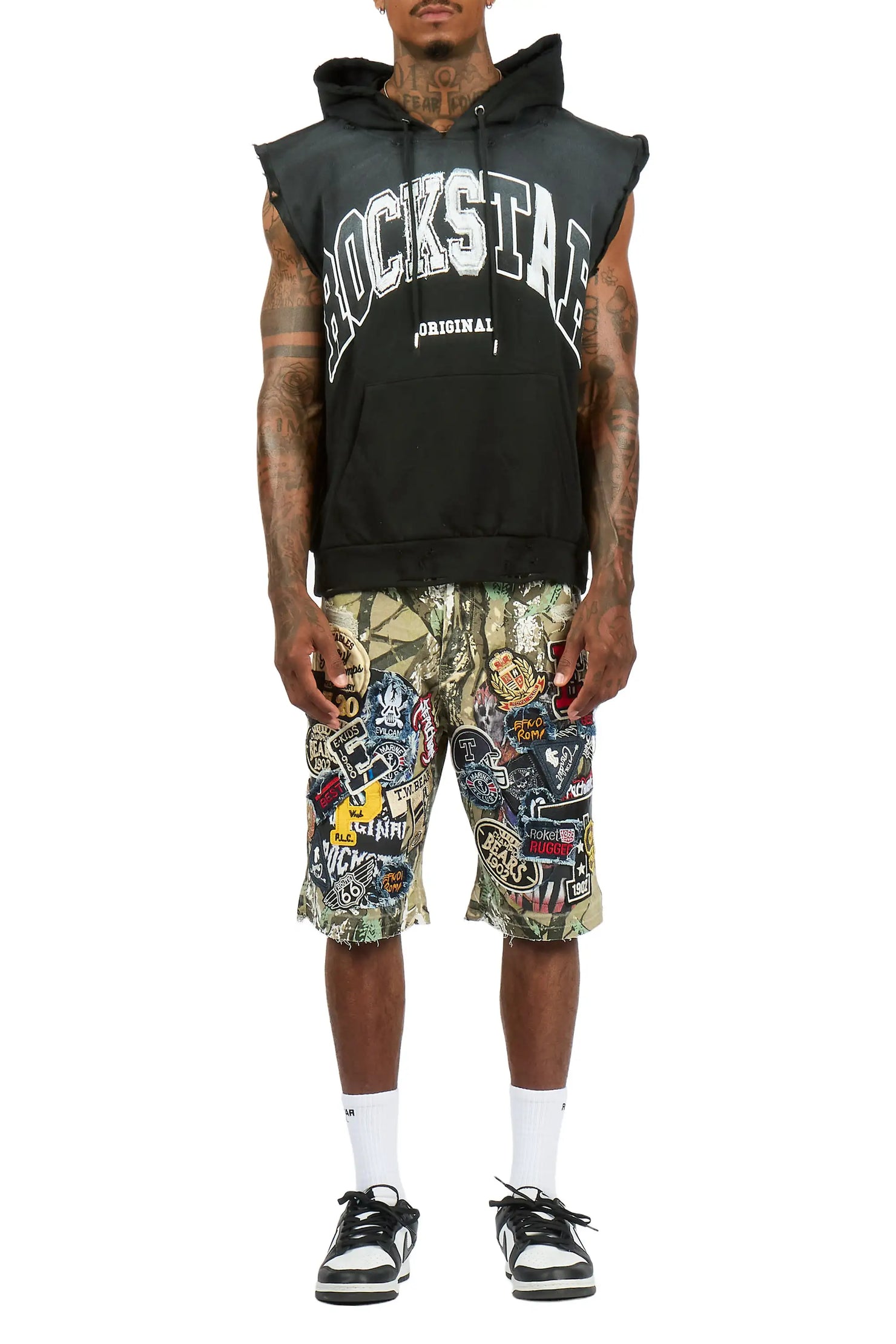 Espen Tree Camo Denim Short