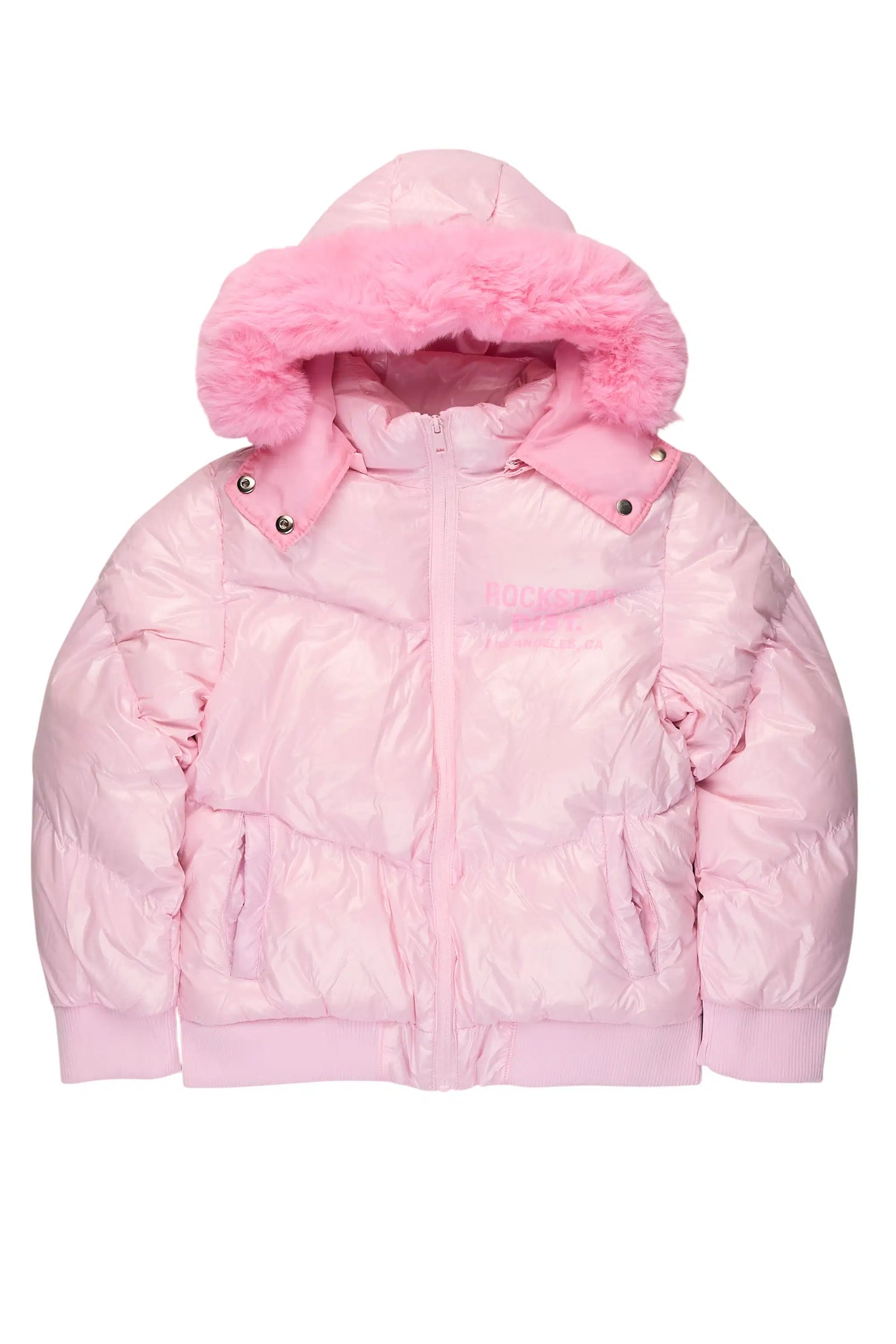 Girls Moncia Pink Puffer Jacket