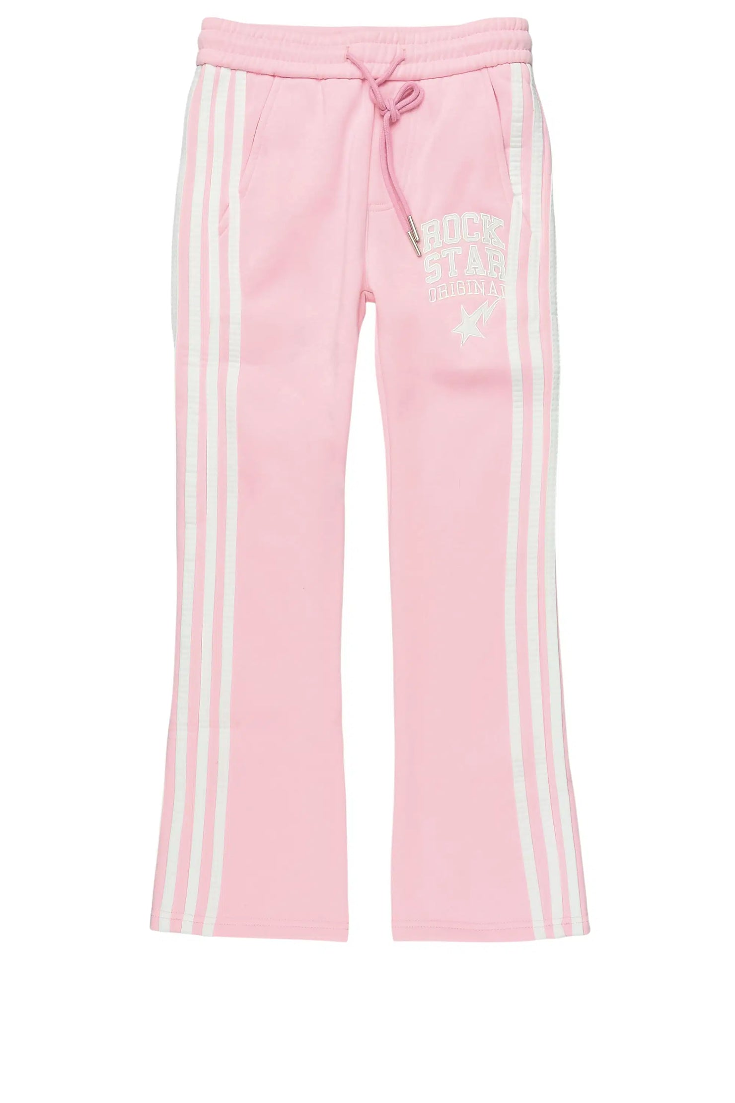 Girls Gerrit Pink Stacked Baggy Track Pant