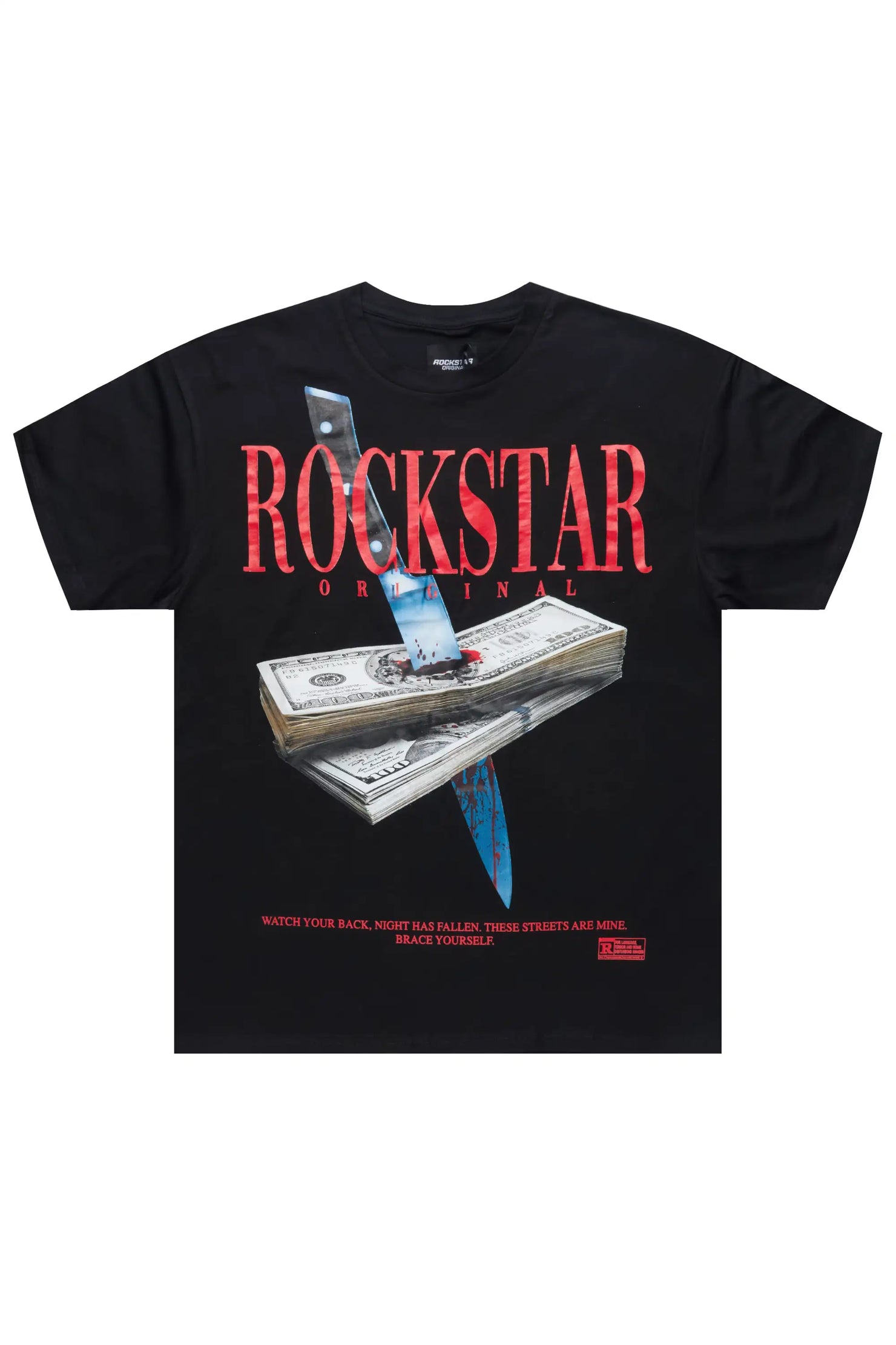 Datenyte Black Oversized Graphic T-Shirt