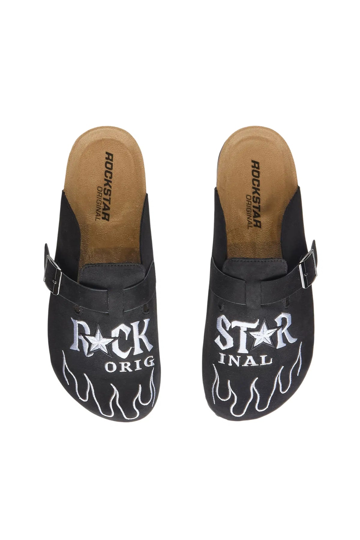 Boys Firewalk Black Suede Mule