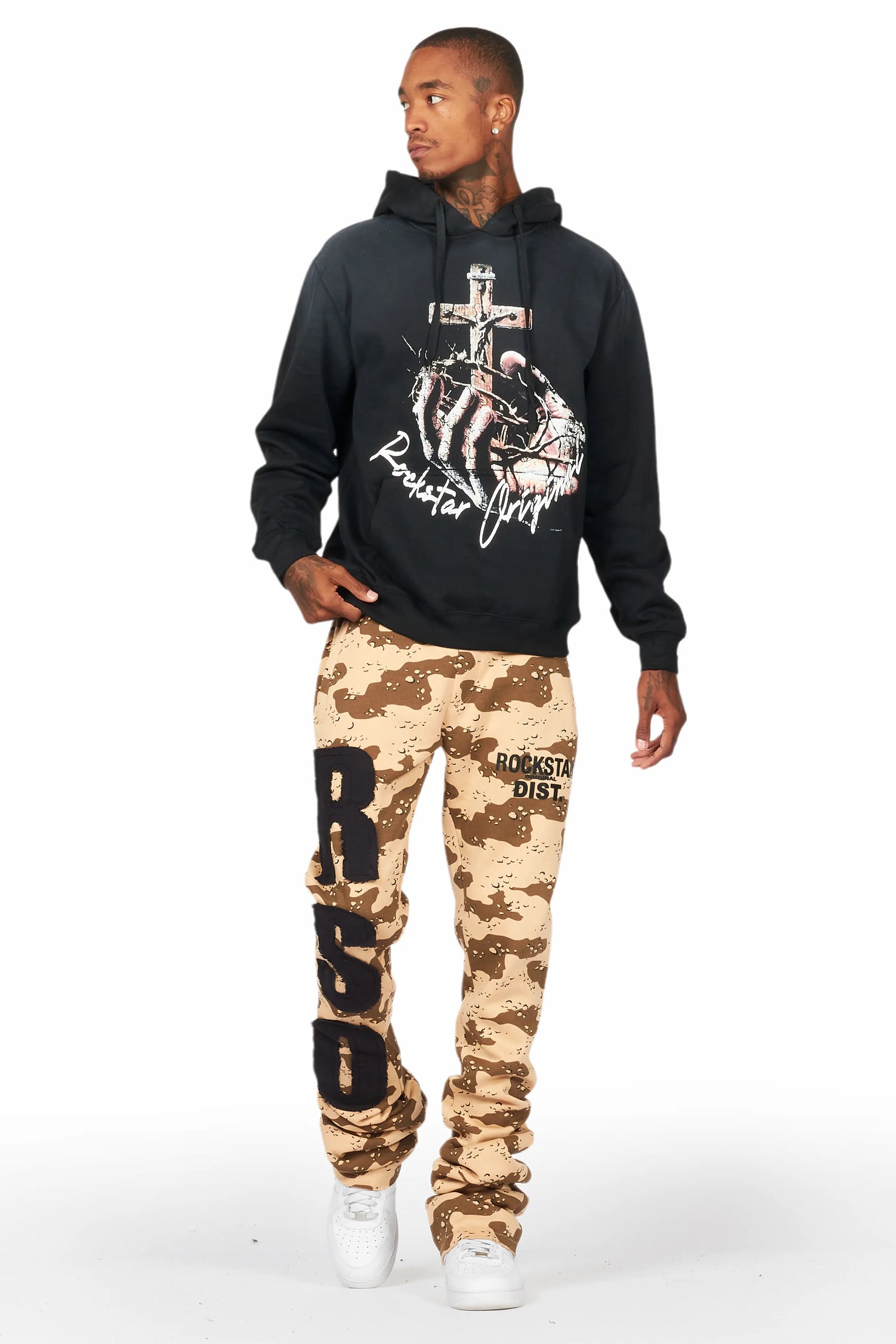 Bansi Desert Camo Super Stacked Trackpant