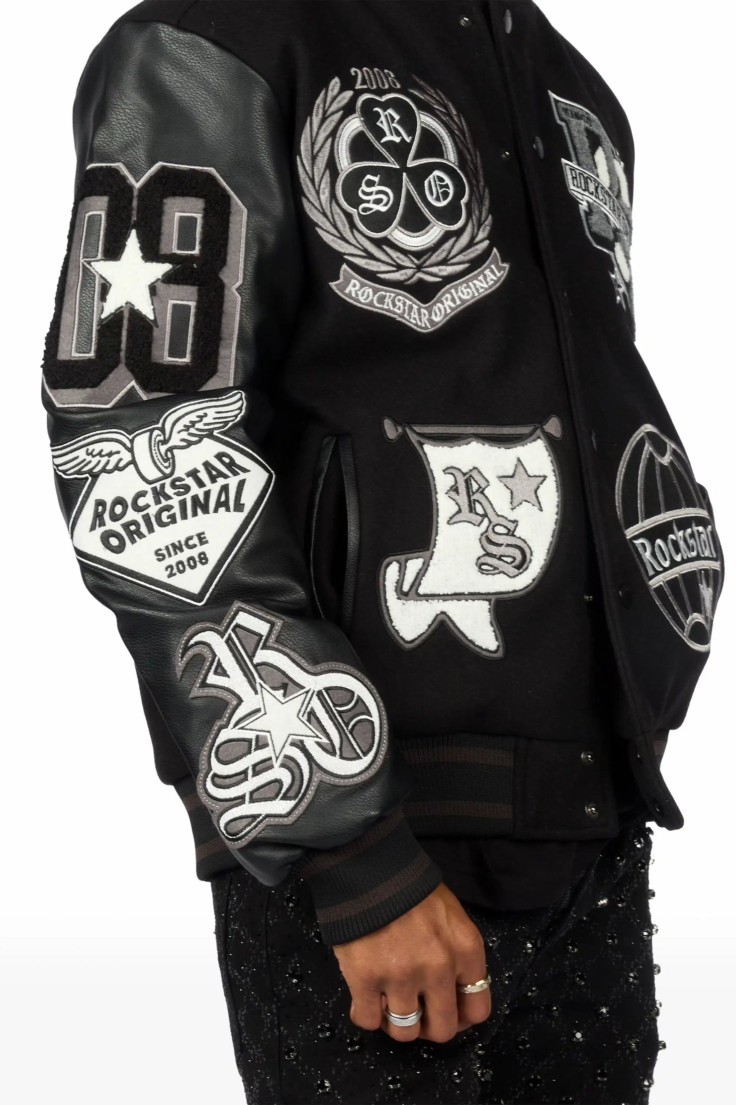 Gallant Black Varsity Jacket