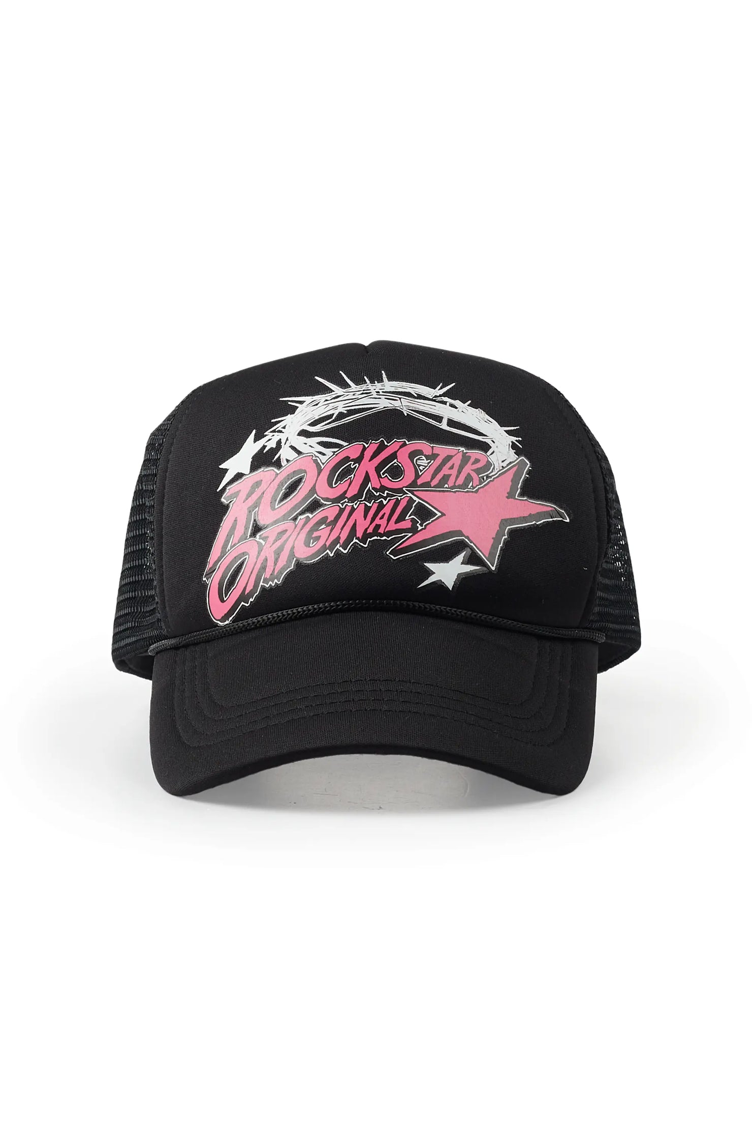 Girls Zabel Black Graphic Trucker Hat