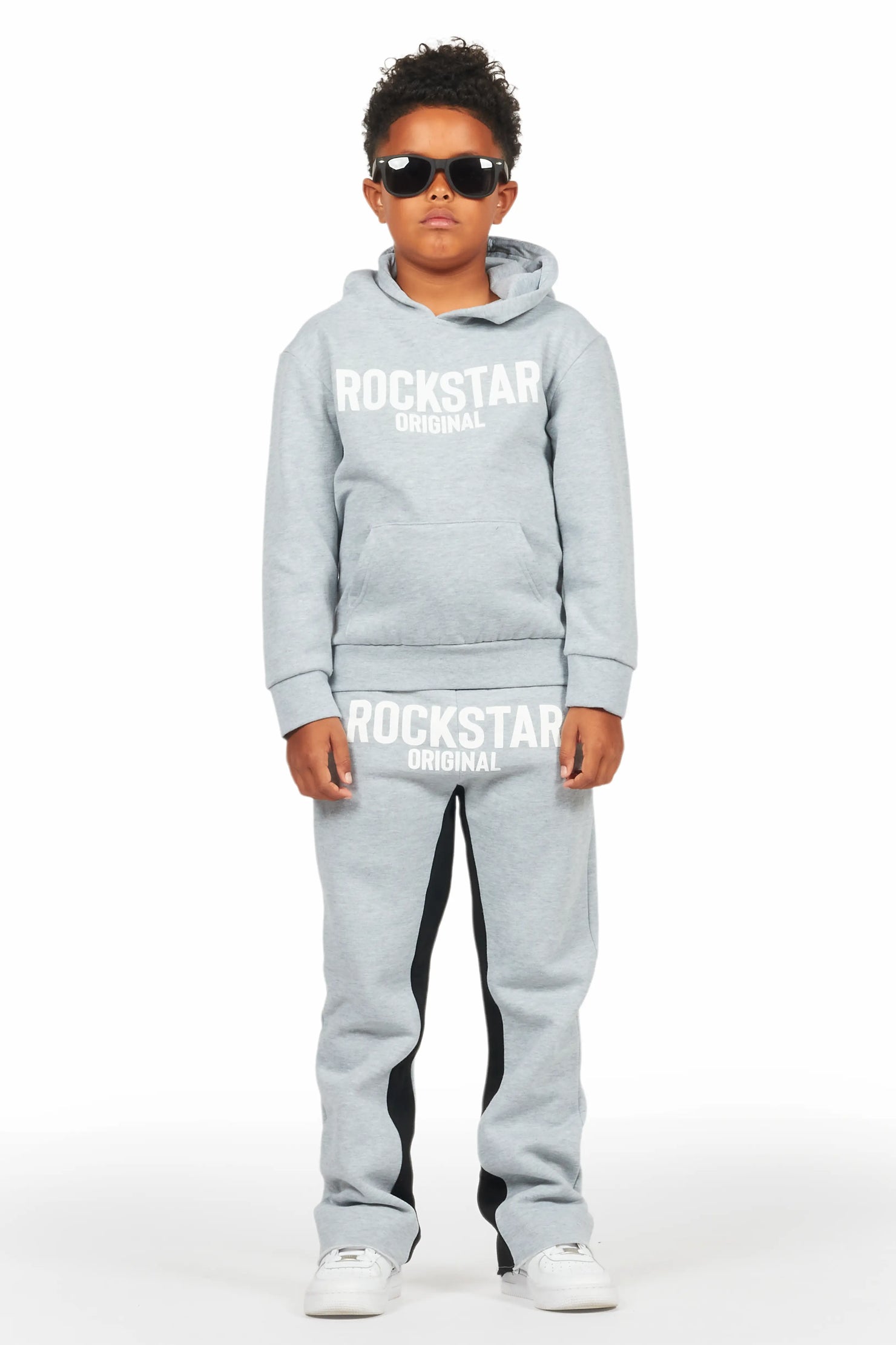 Boys Sana Grey Baggy Fit Pant Set
