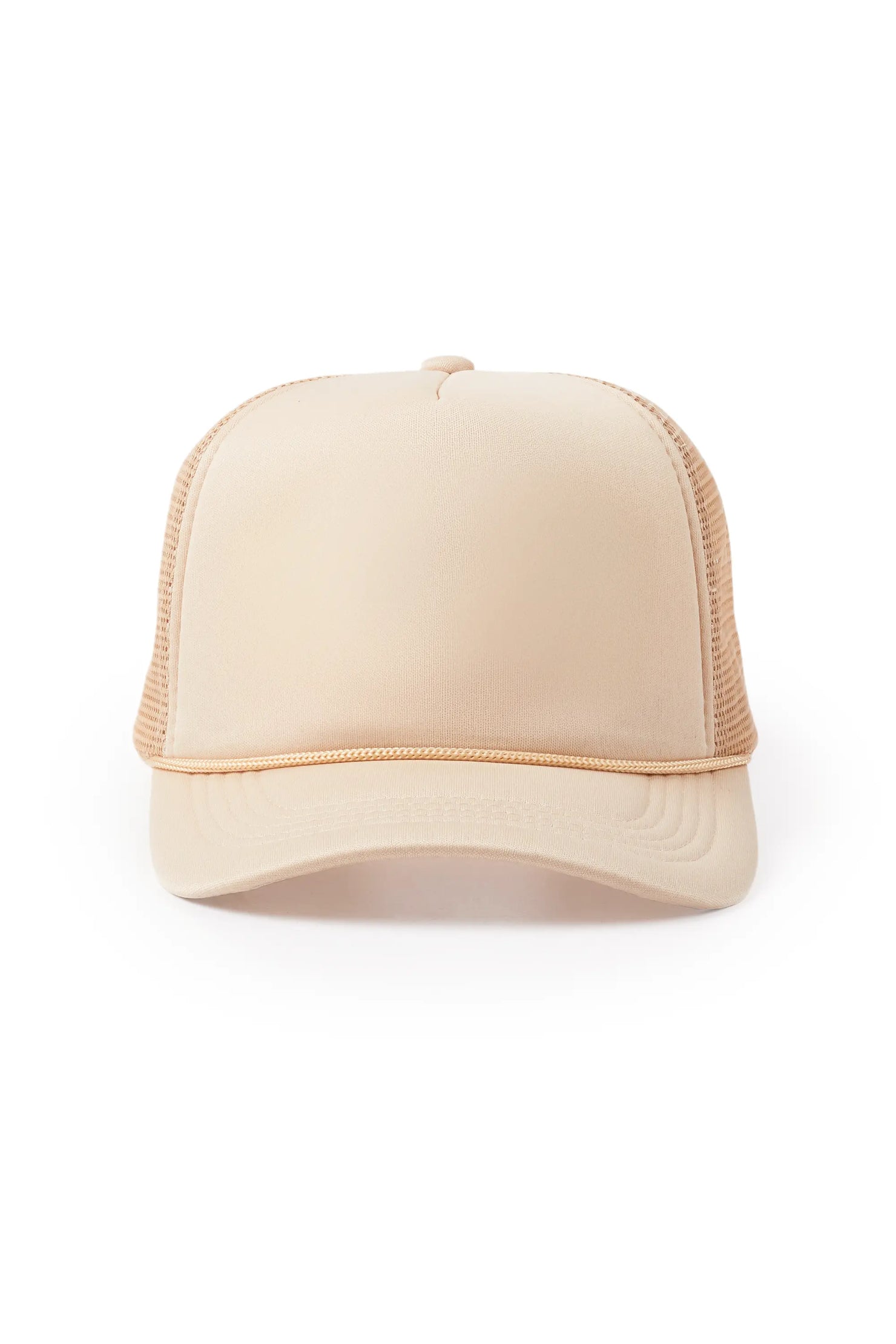 Mens Khaki Basic Trucker Hat