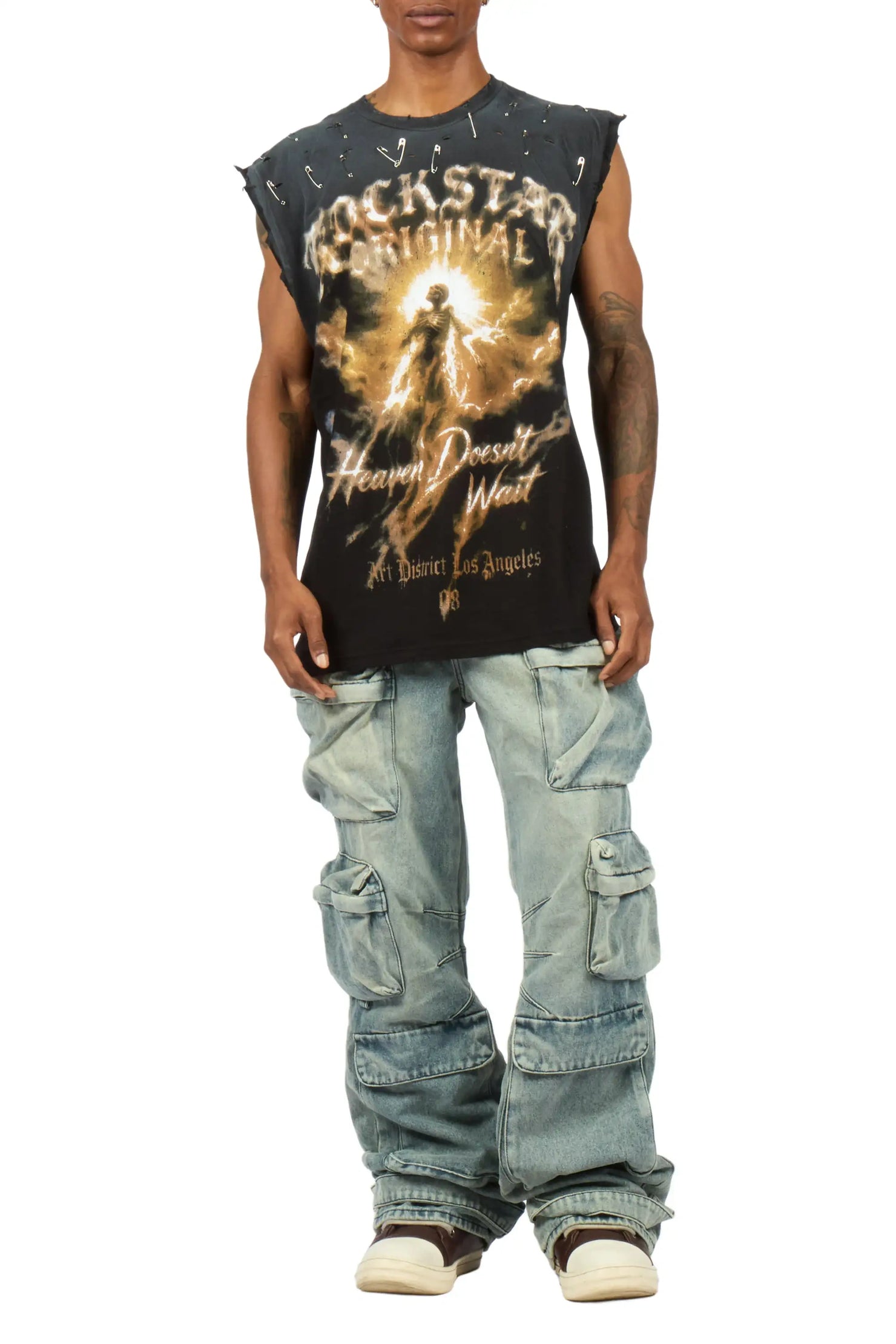 Mahesh Vintage Blue Baggy Fit Jean