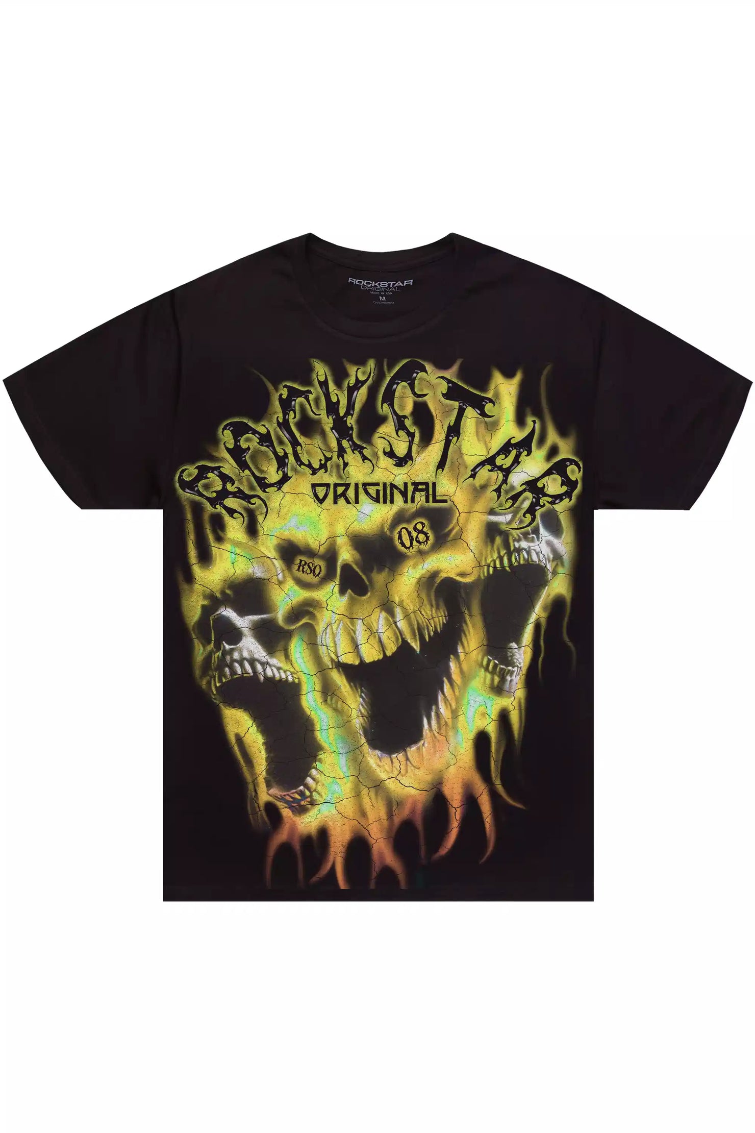 Darria Black/Yellow Graphic Short Sleeve Tee