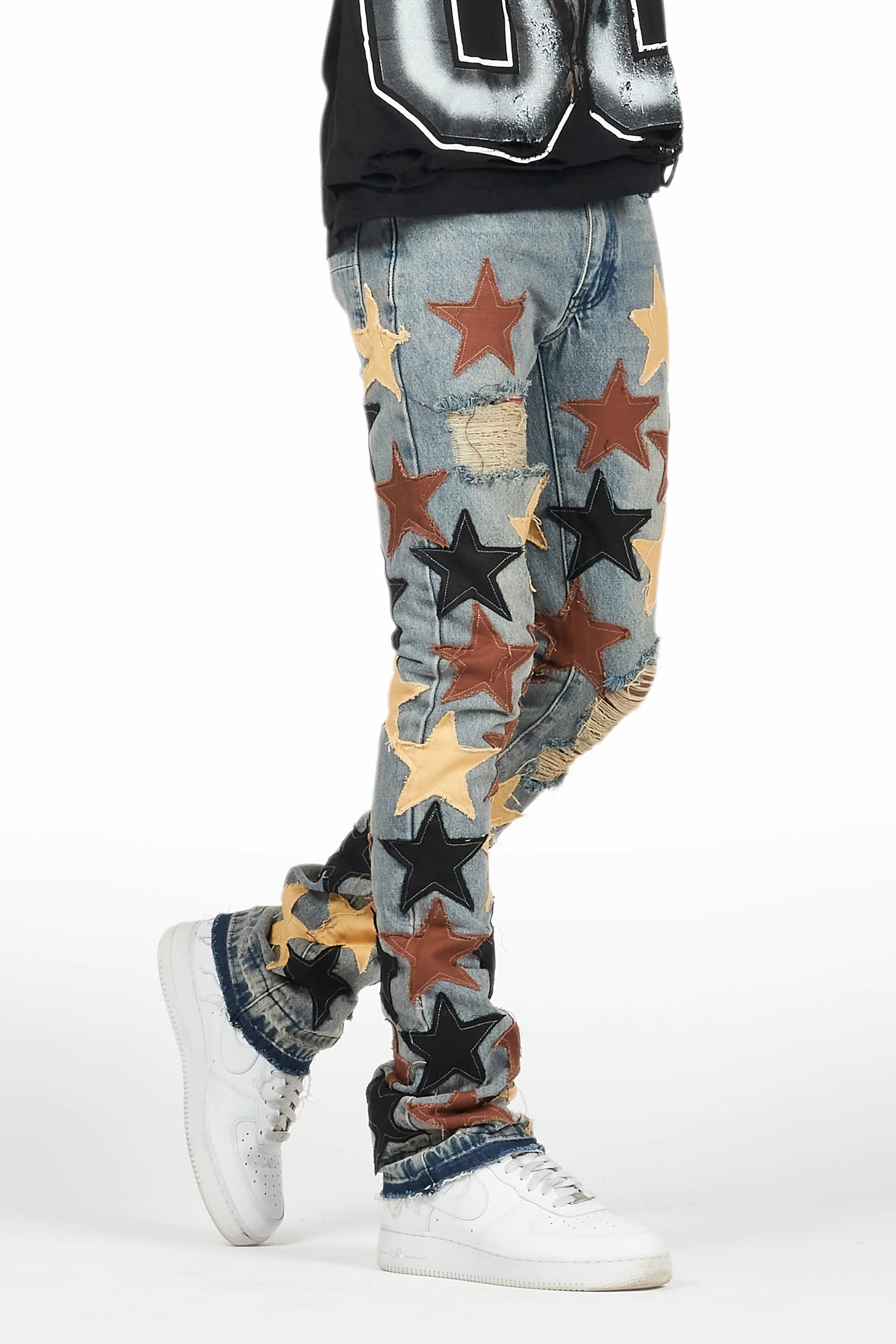 StarLane Tint Stacked Flare Jean