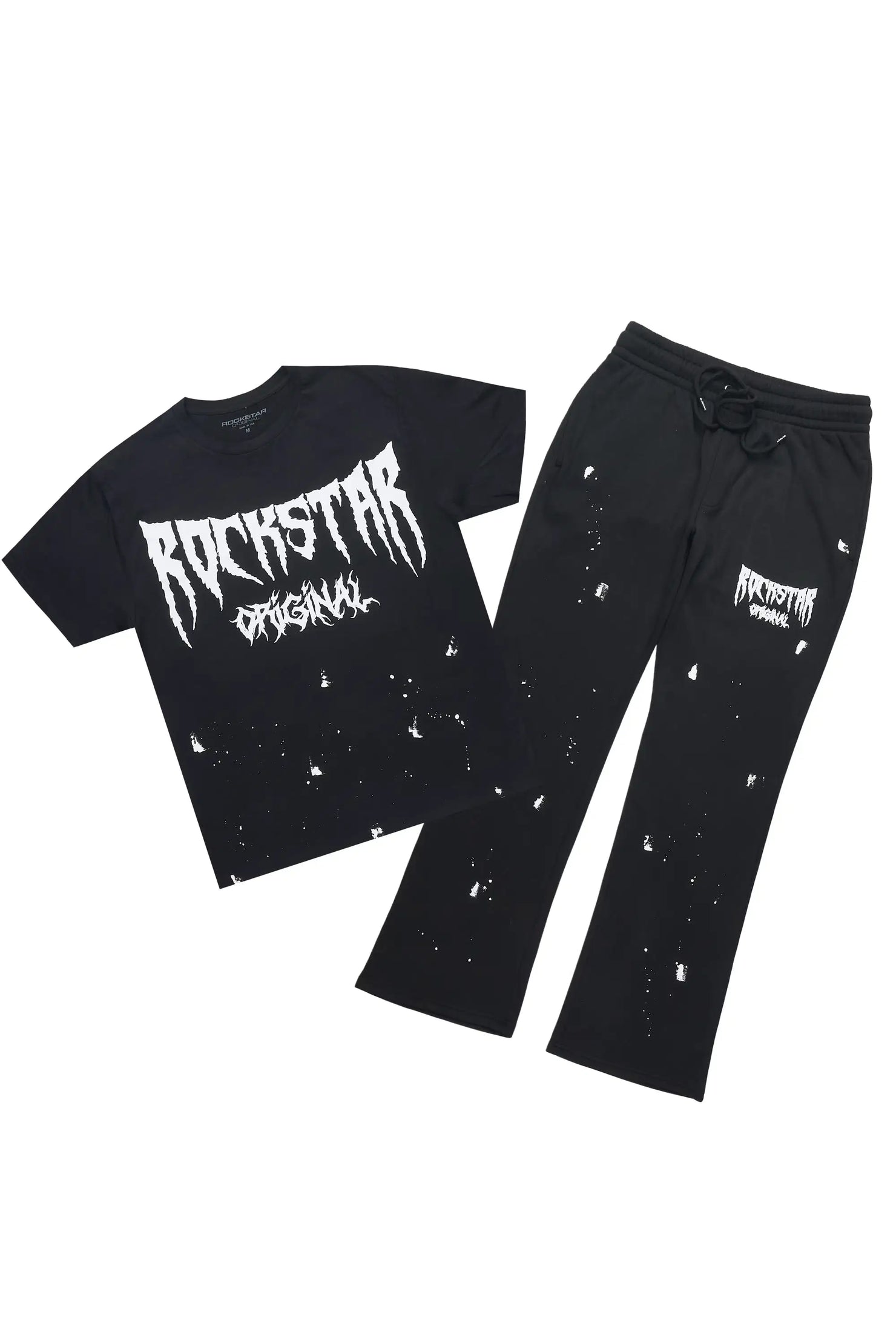 Twinkle Black/White T-Shirt/Relaxed Track Set