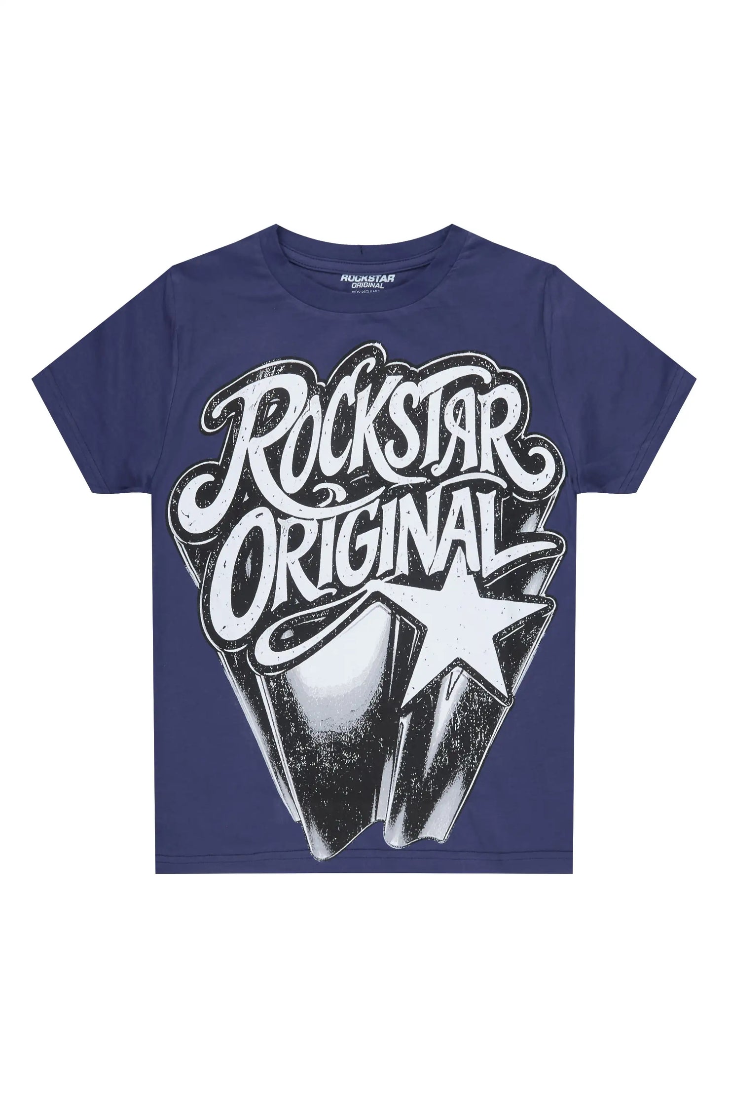 Boys Zayden Navy Graphic T-Shirt
