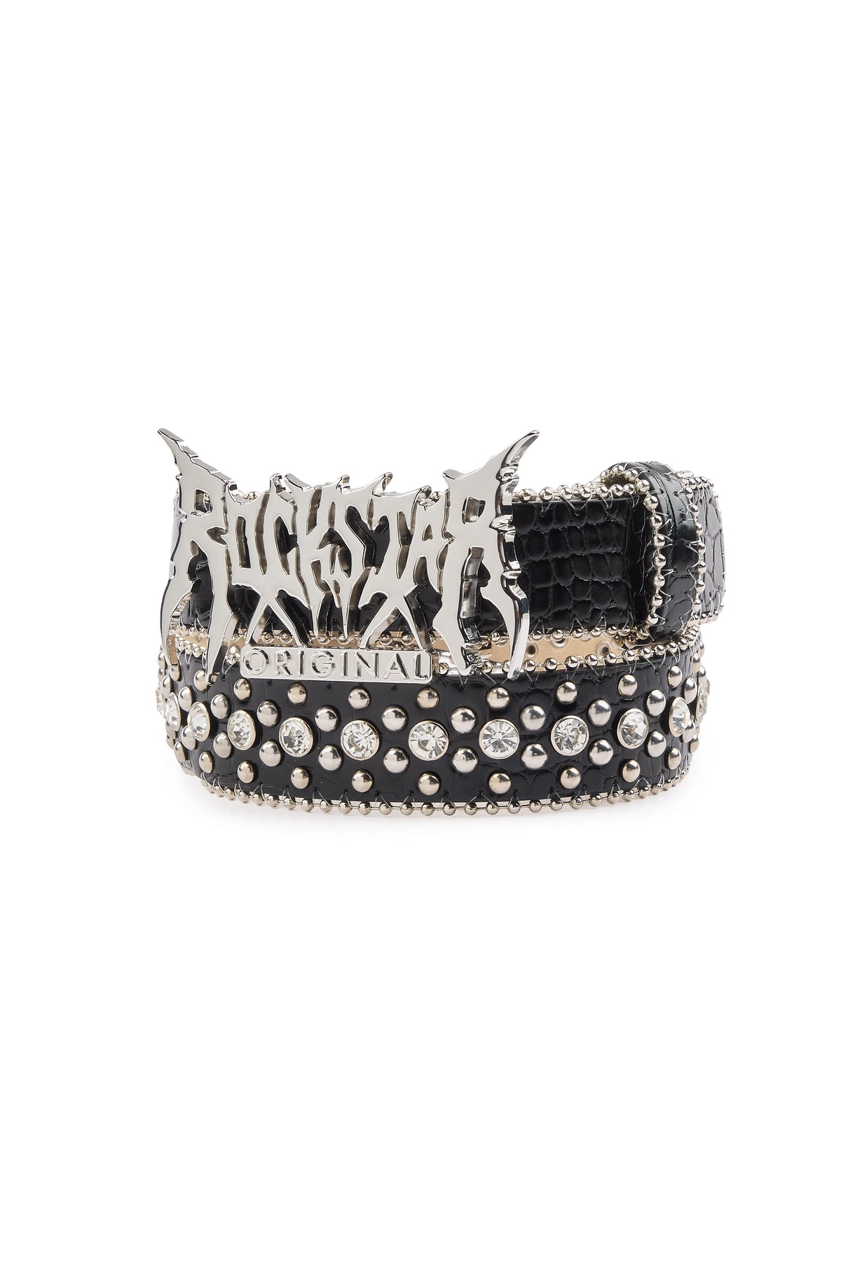 Annisha Black Rhinestone Belt