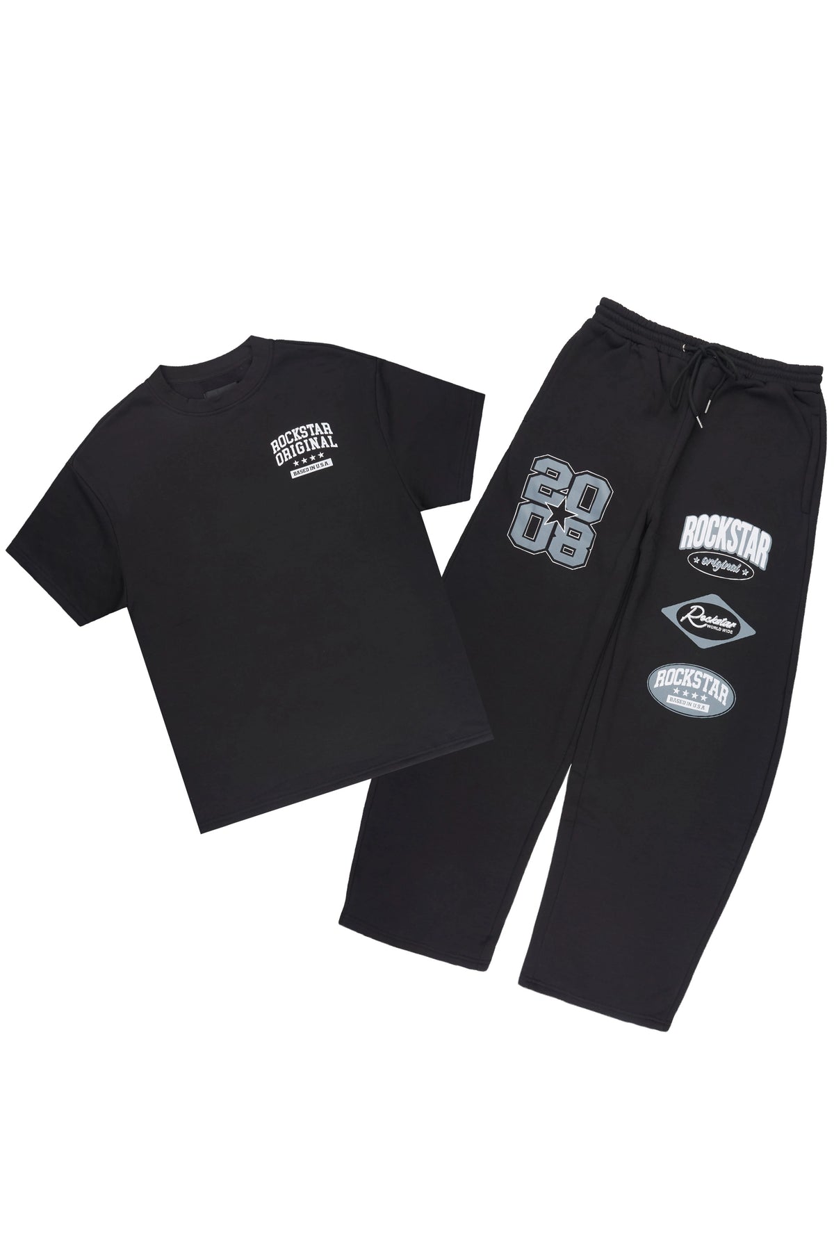 Verseney Black T-Shirt/Barrel Fit Track Set