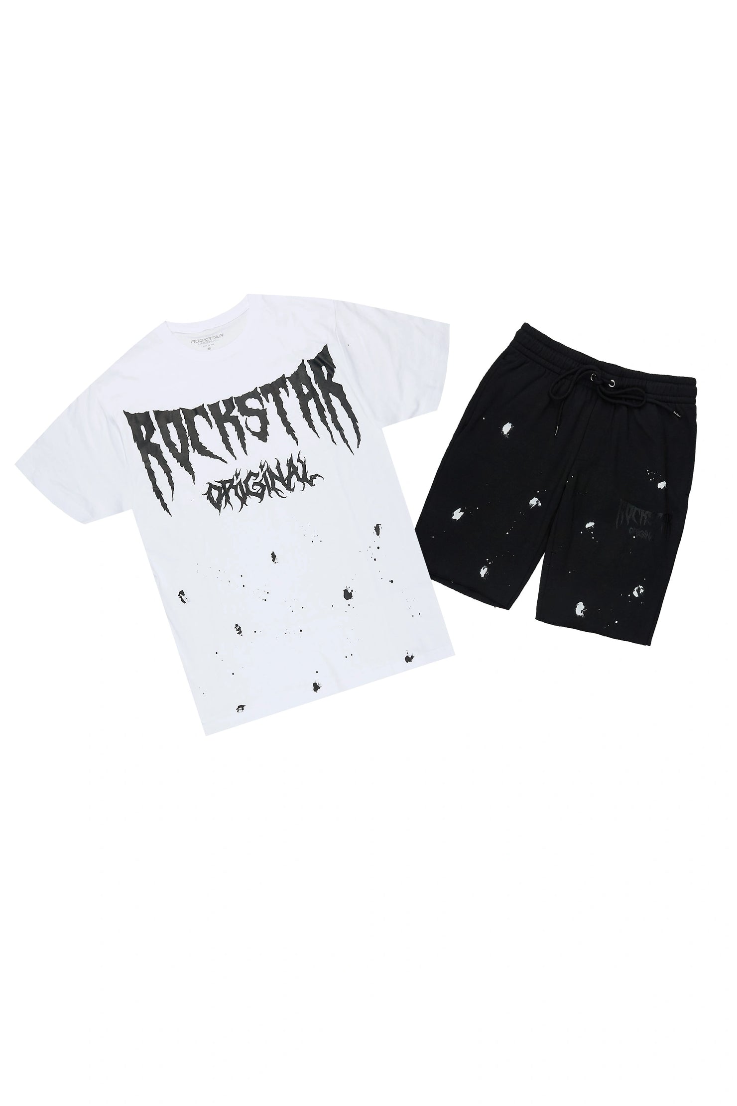 Twinkle 2.0 White/Black T-Shirt/Short Set