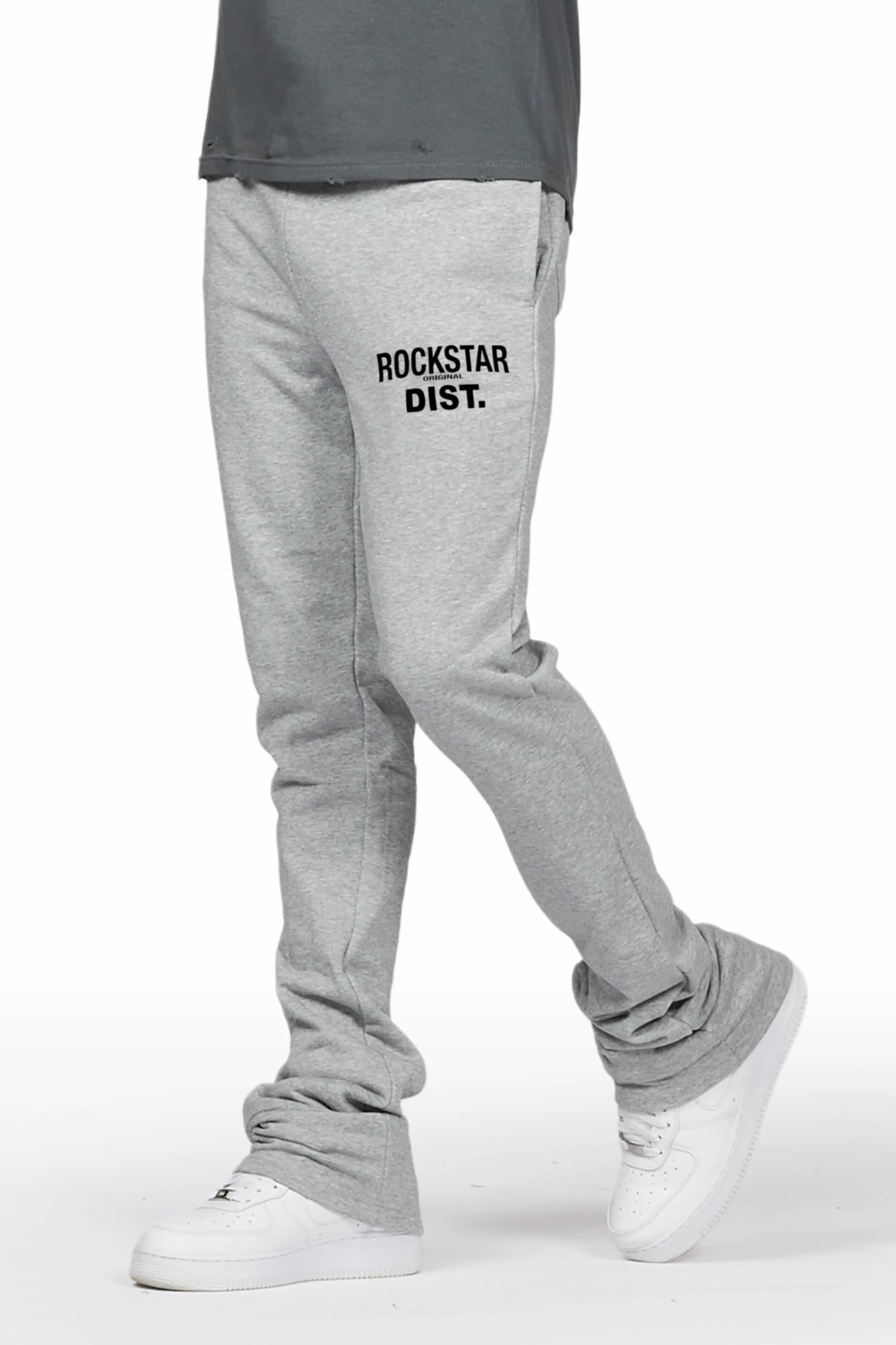 Alpine Grey Stacked Flare Pant