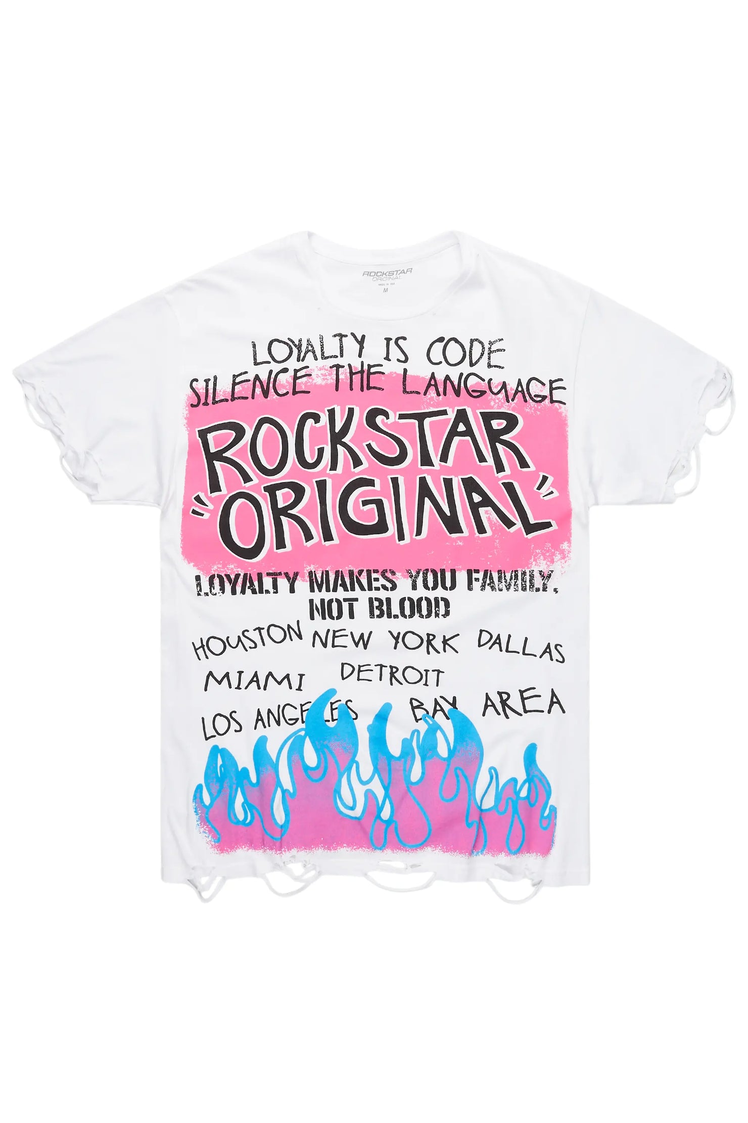 Beno White Oversized Graphic T-Shirt