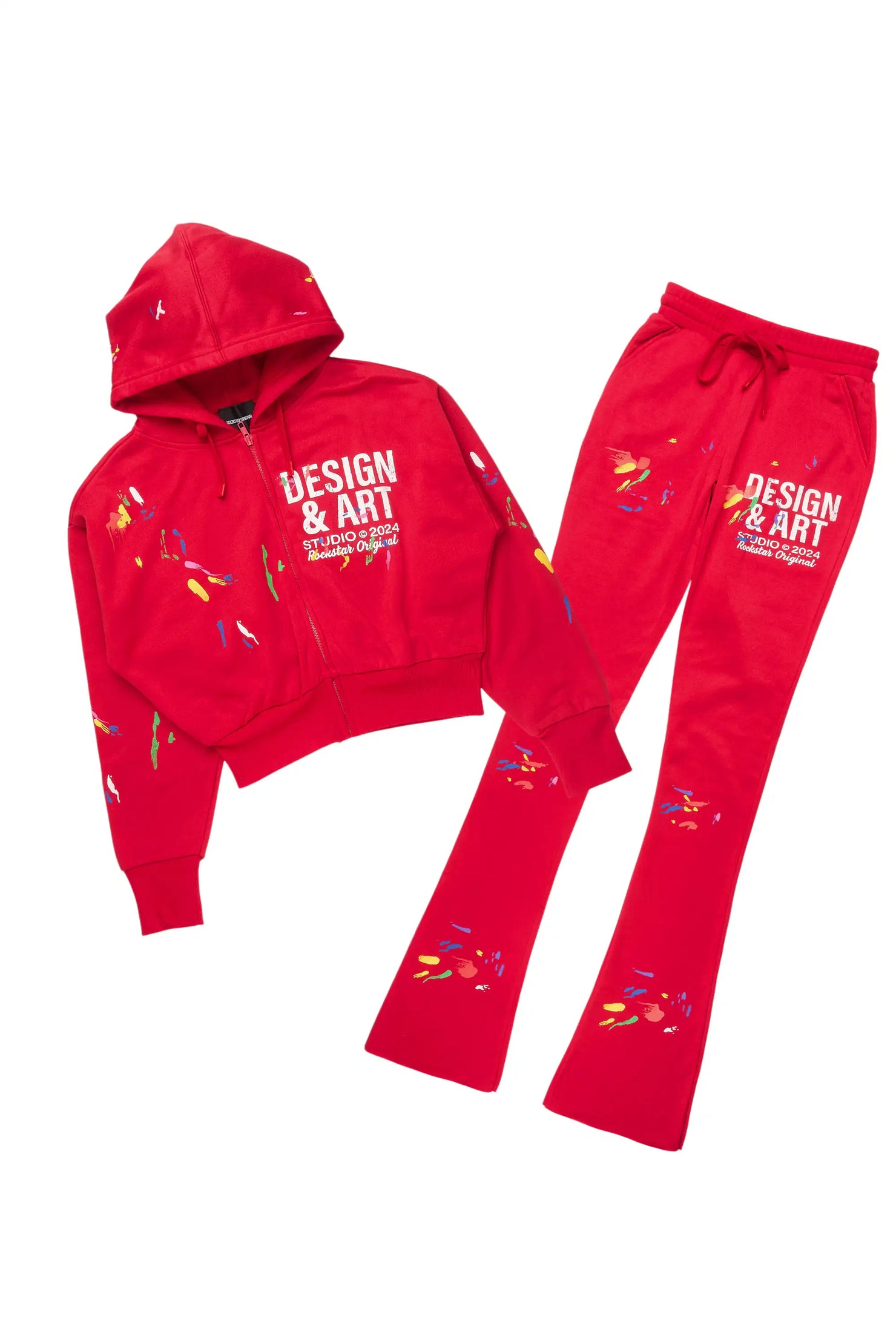 Kristiane Red Crop Super Stacked Trackset