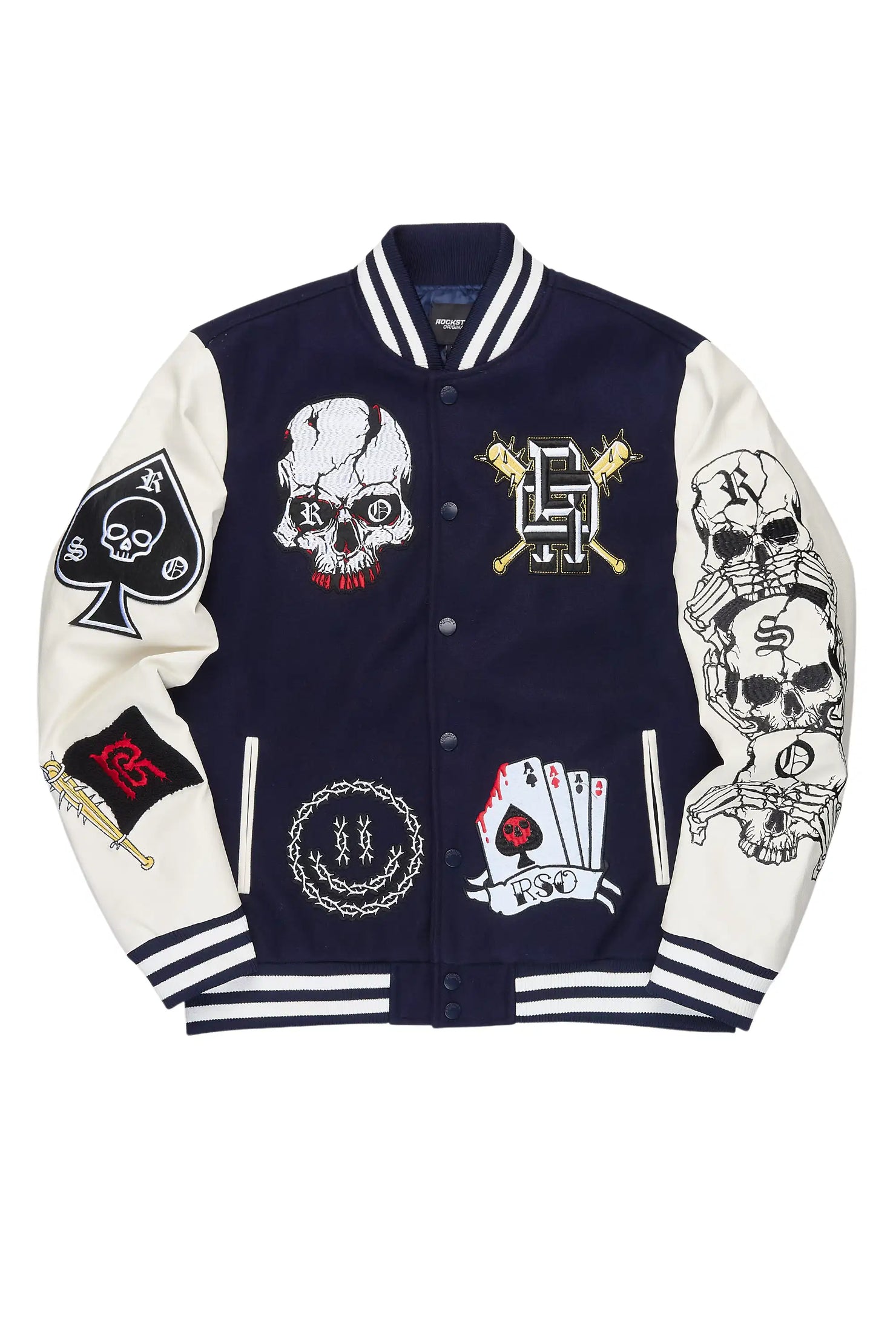 Blaze Navy Varsity Jacket