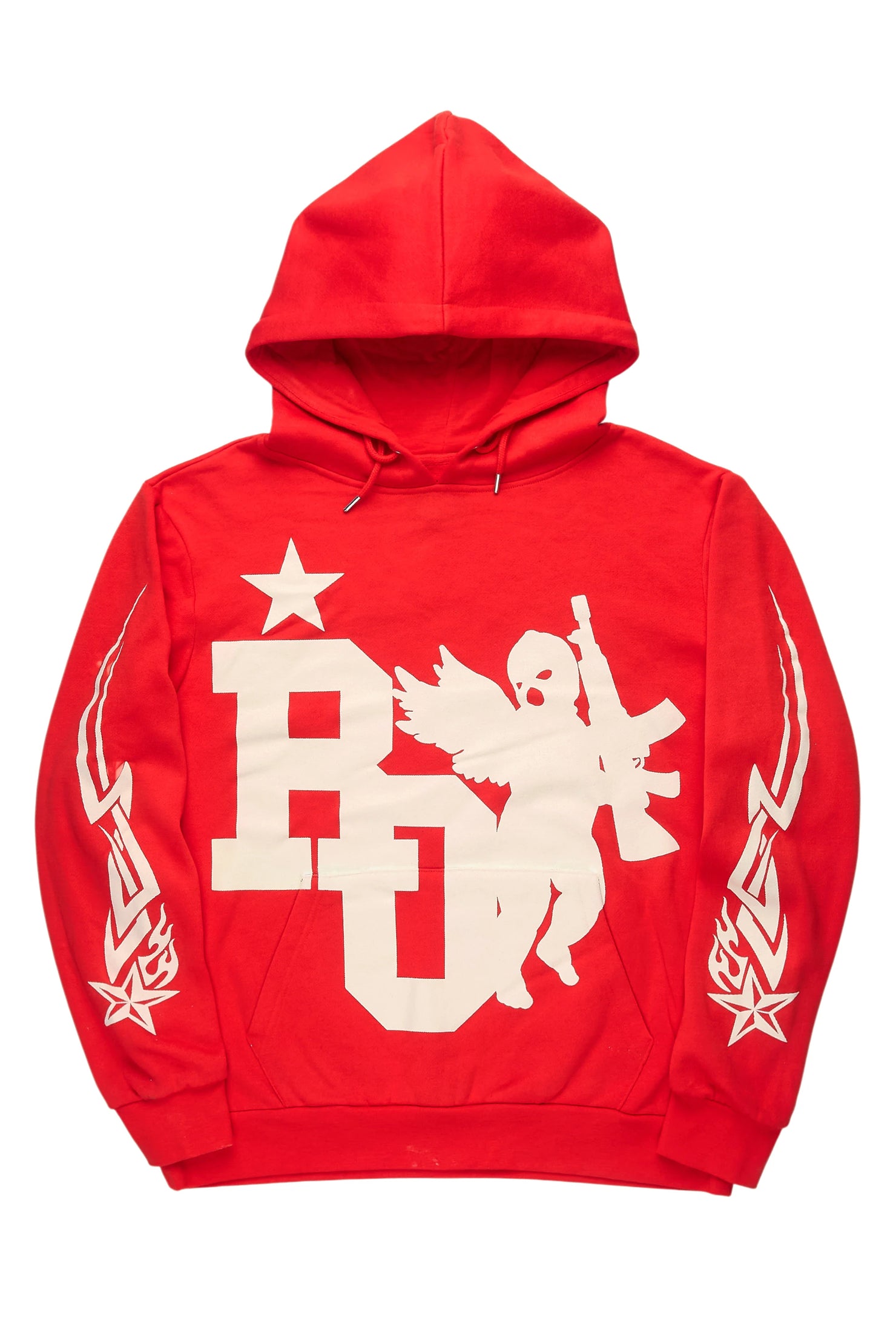 Pluton Red/Cream Graphic Hoodie