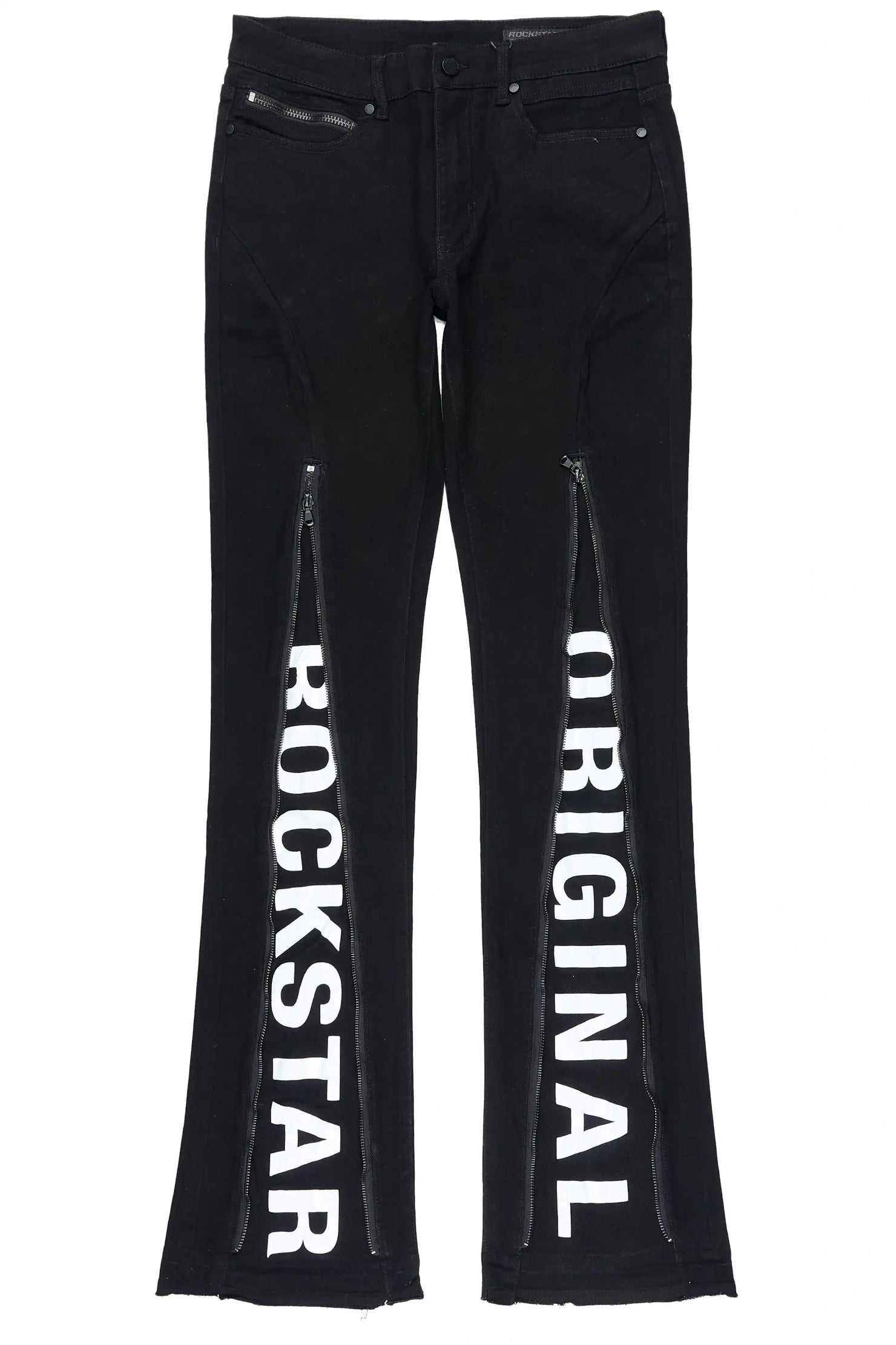 Philly Black Stacked Fit Jean