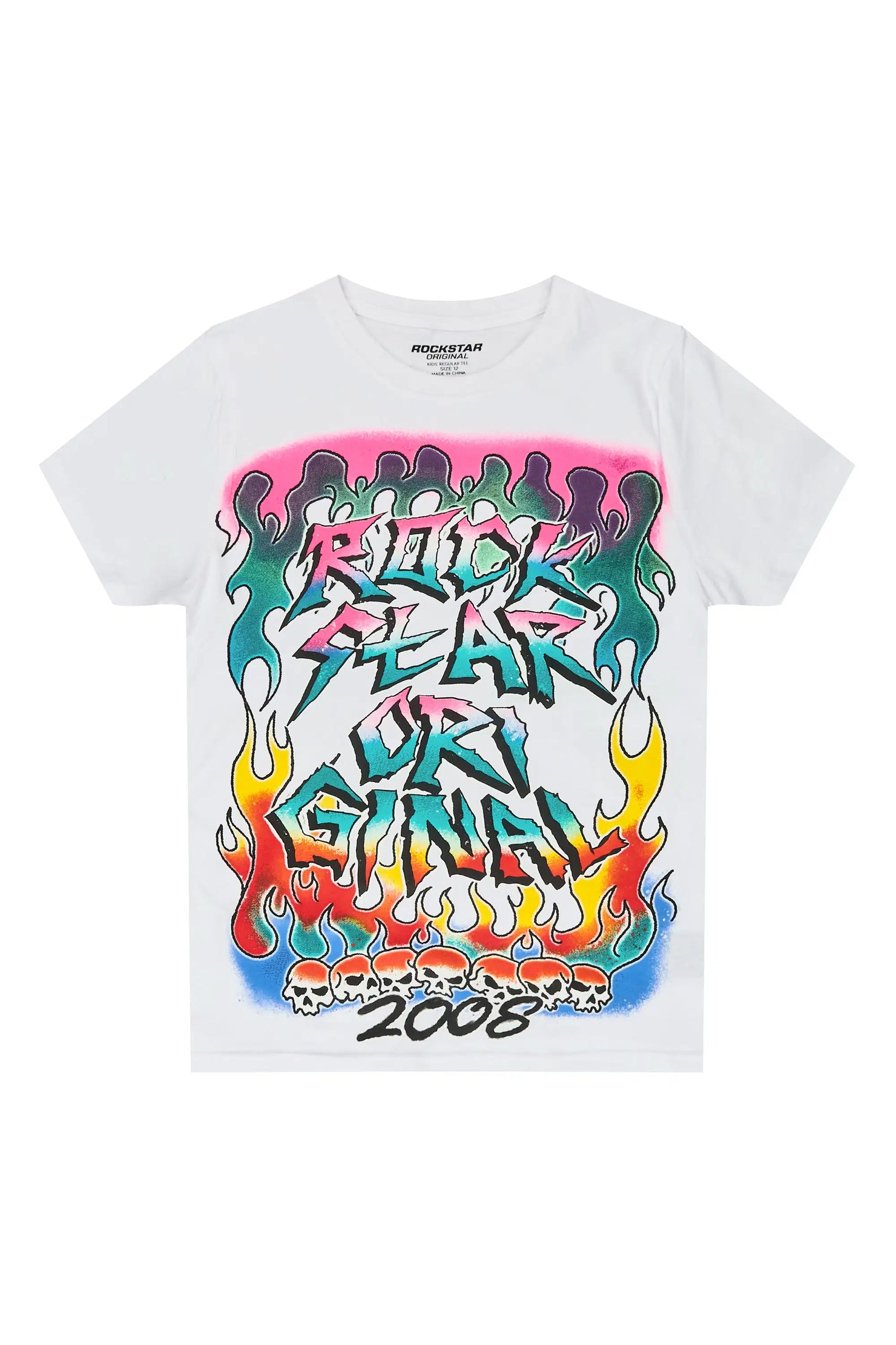 Boys Ebbe White Graphic T-Shirt
