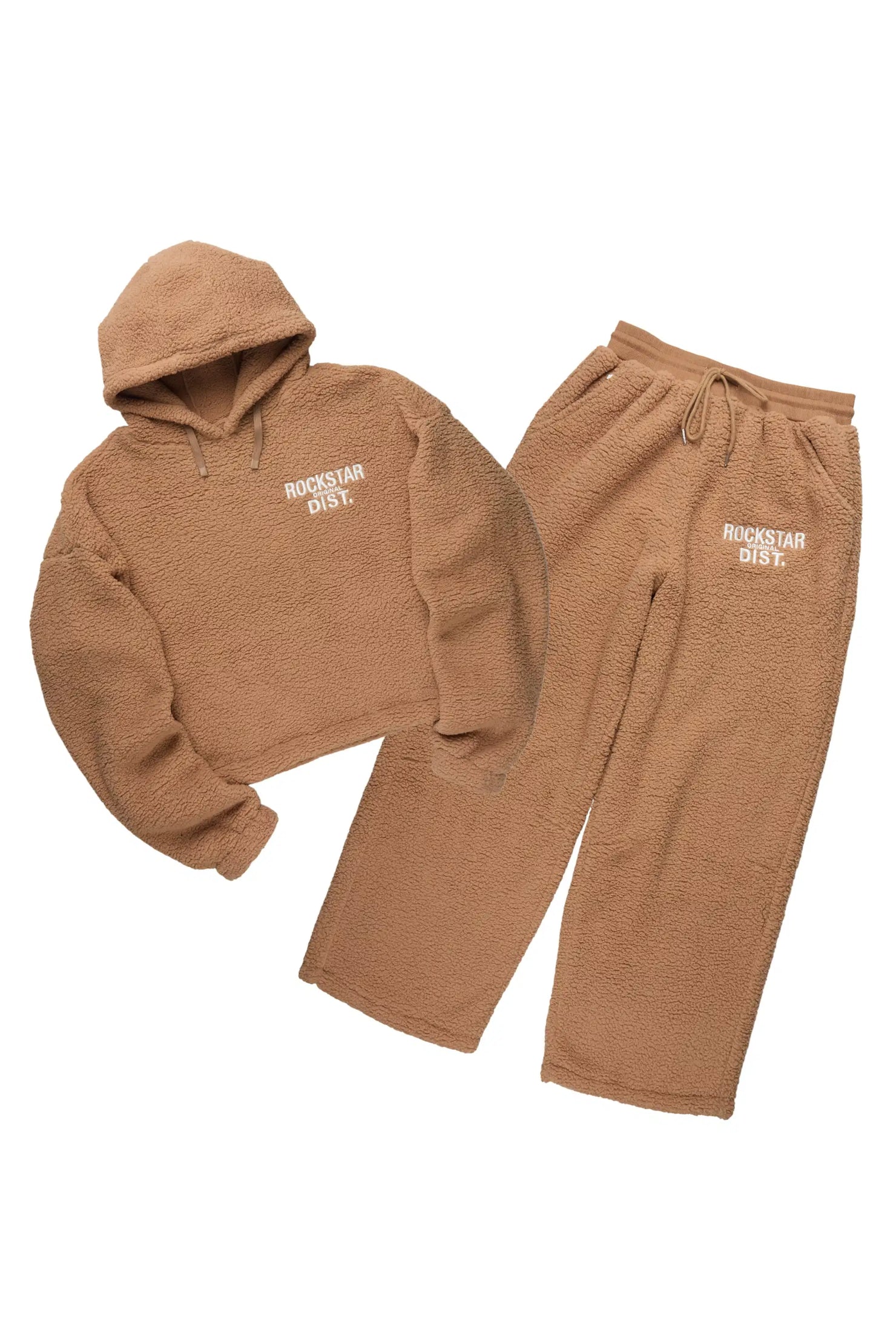 Nykeema Tan Sherpa Baggy Fit Track Set