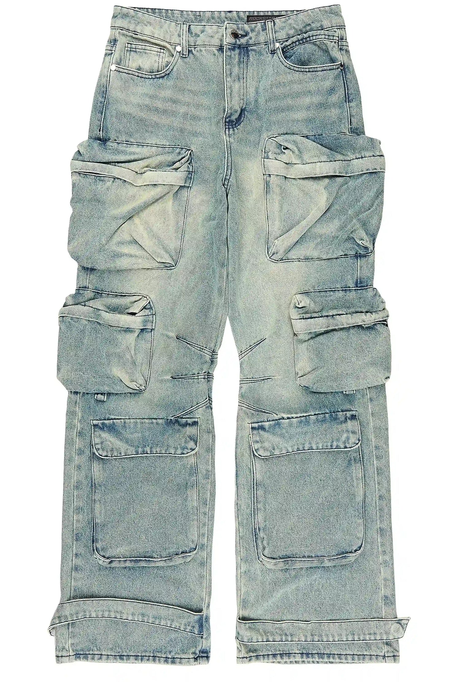 Mahesh Vintage Blue Baggy Fit Jean