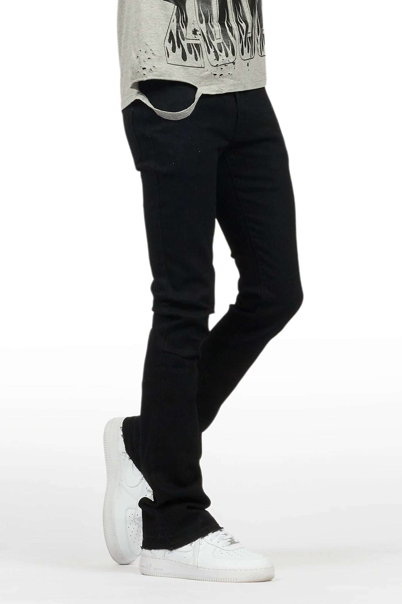 Dag Black Stacked Flare Jean– Rockstar Original