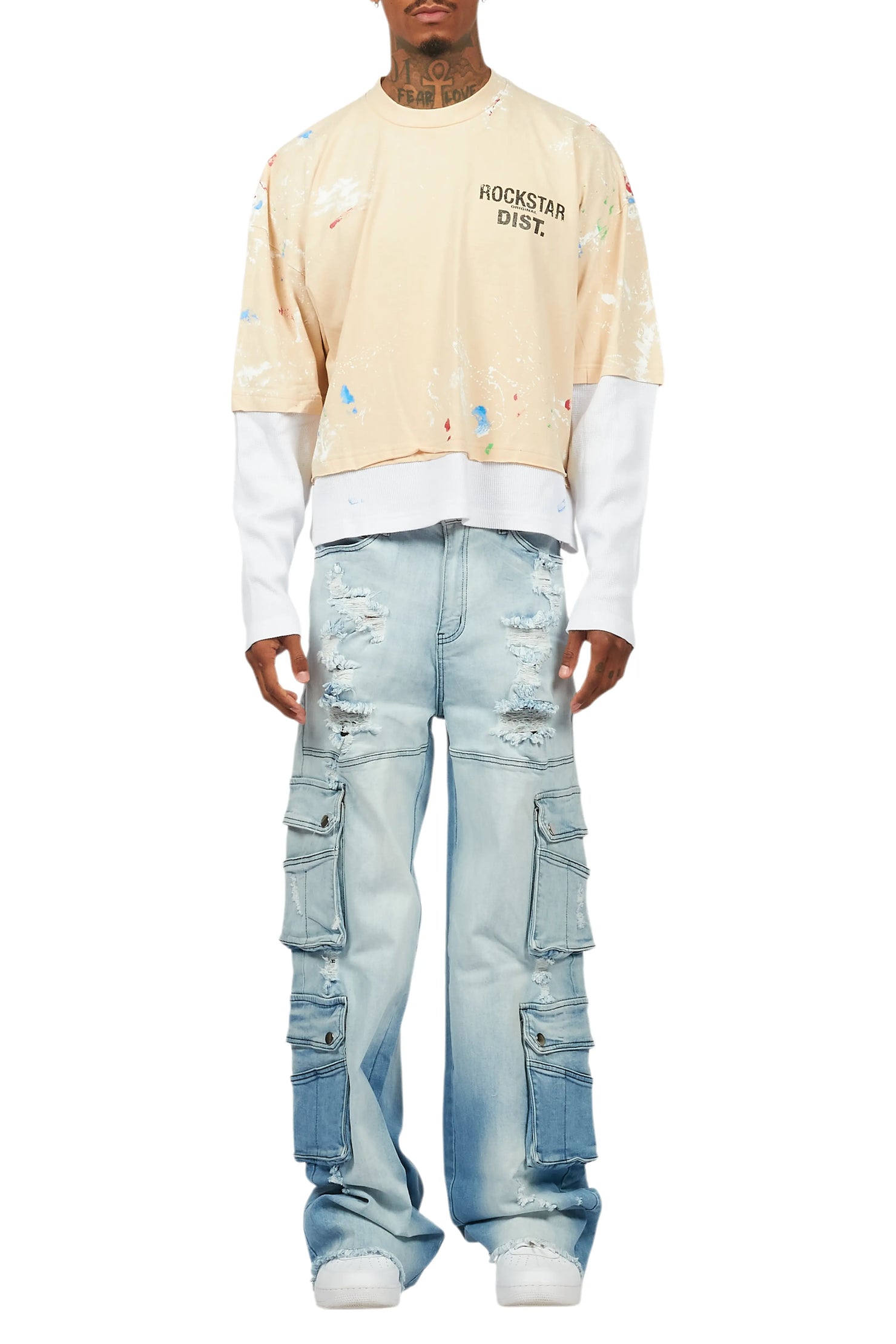 Keylor Light Blue Baggy Fit Jean