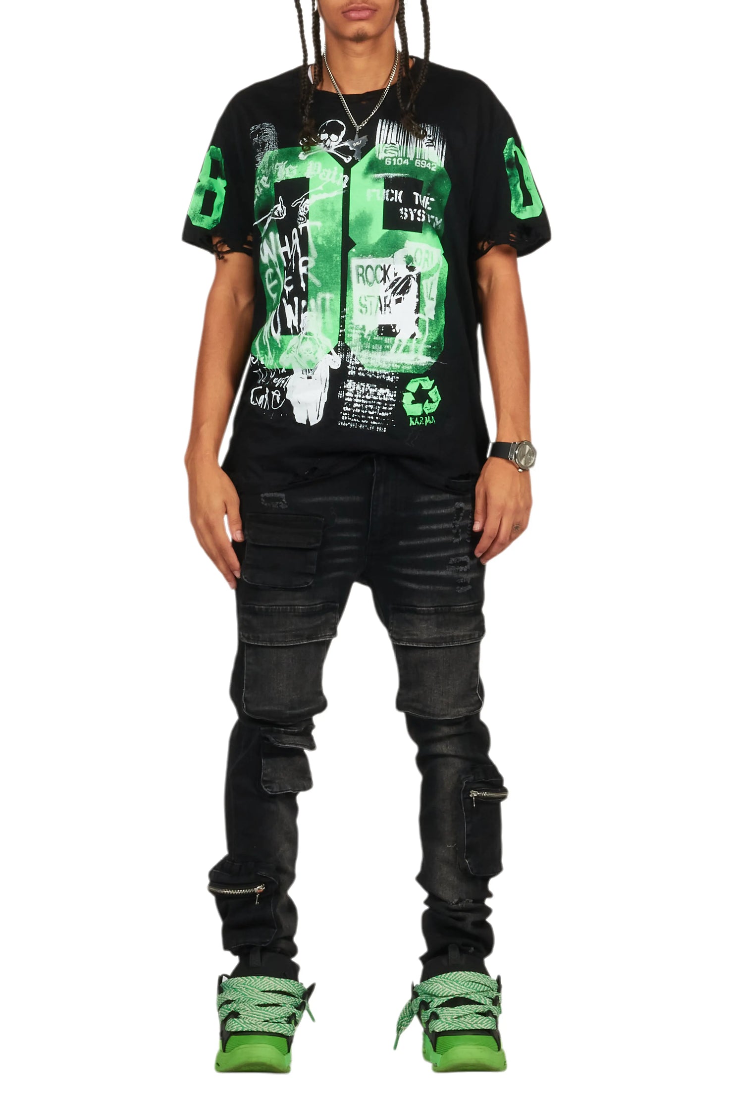 Korol Black Skinny Fit Jean