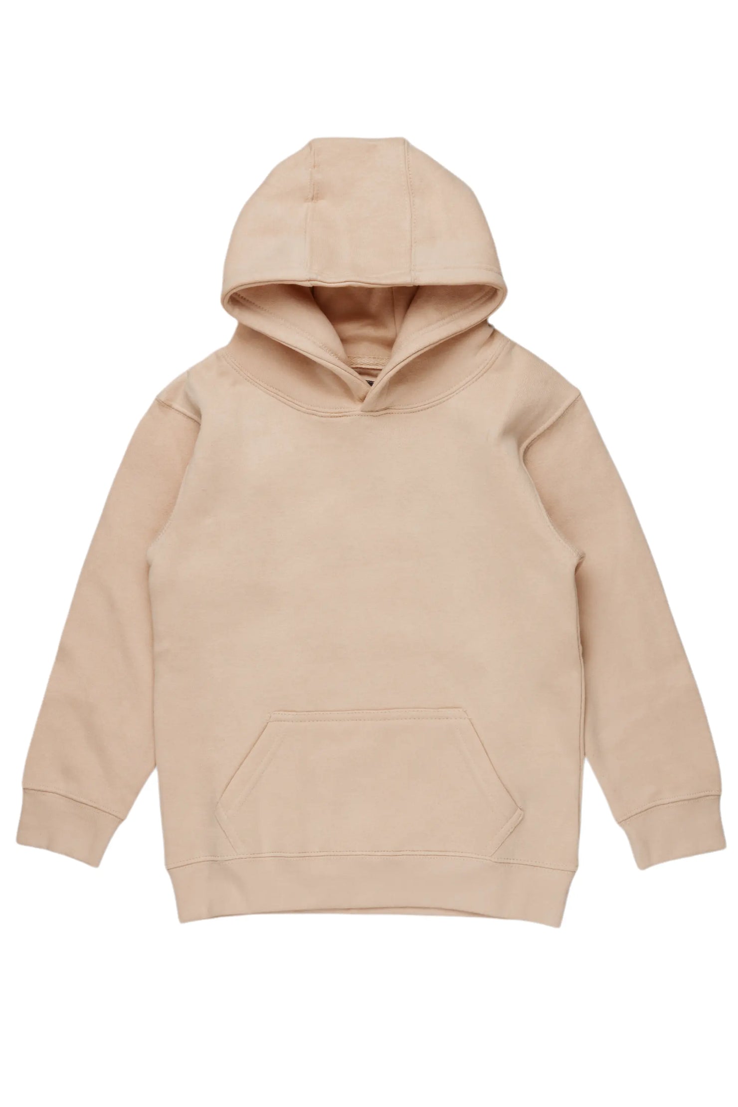 Boys Vintage Beige Basic Hoodie