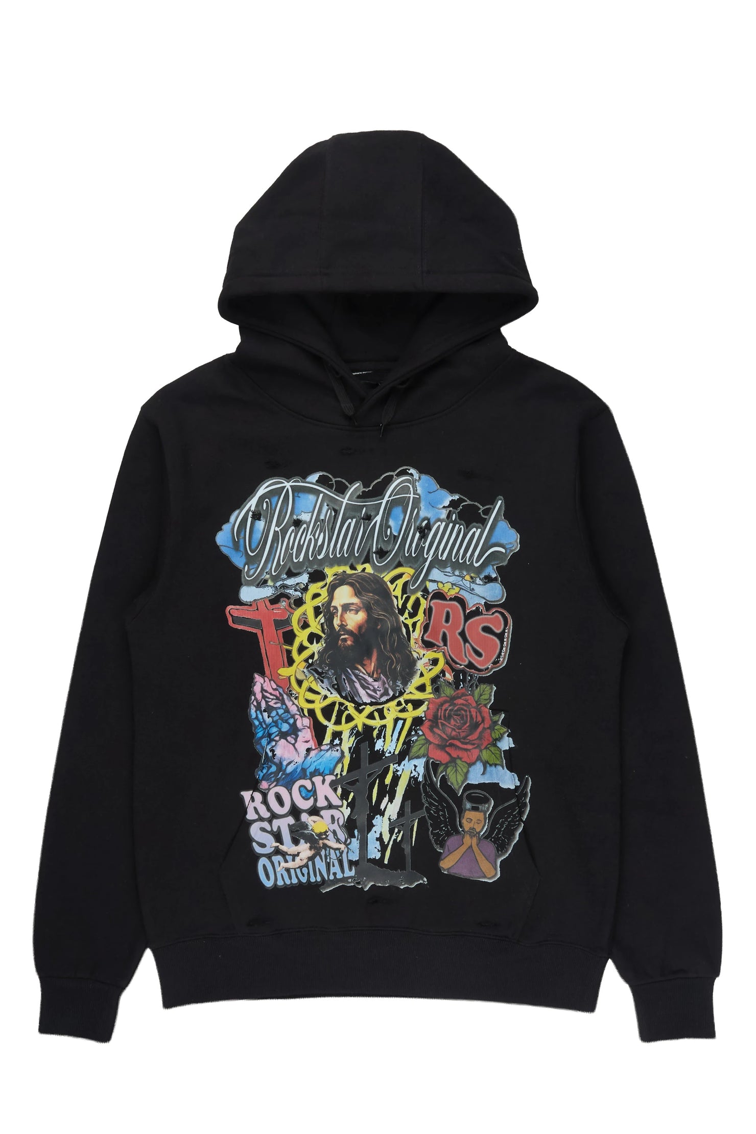 Ravion Black Graphic Hoodie