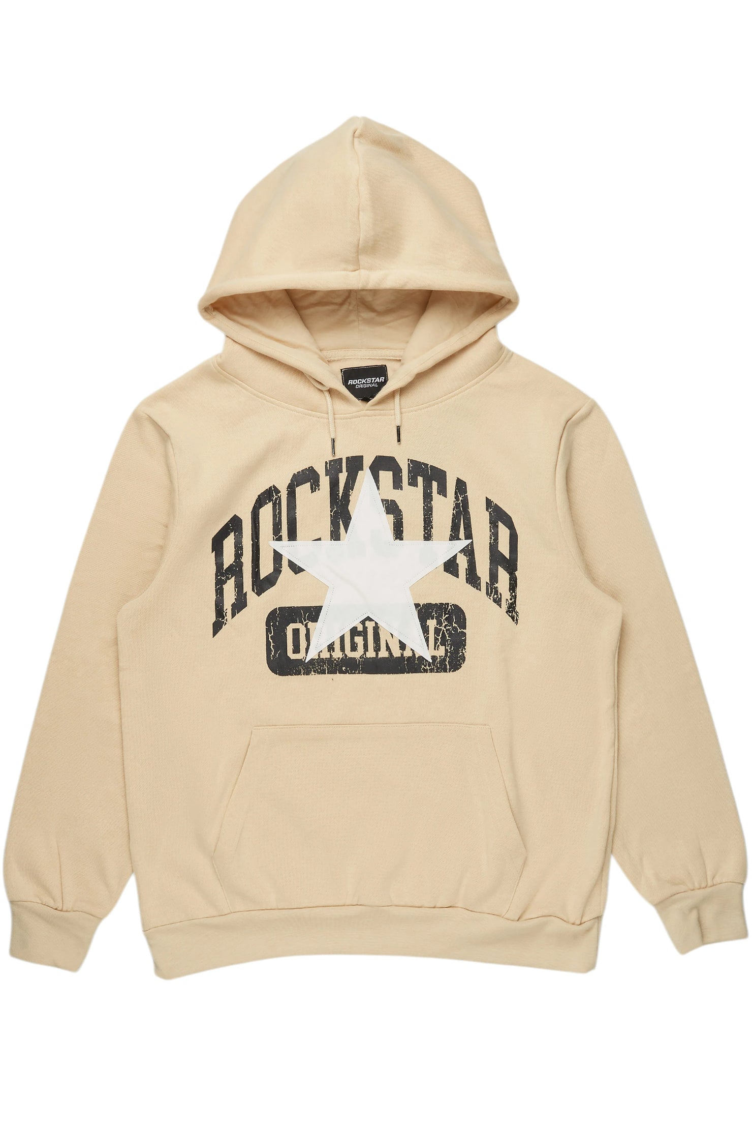 Mallor Beige Graphic Hoodie