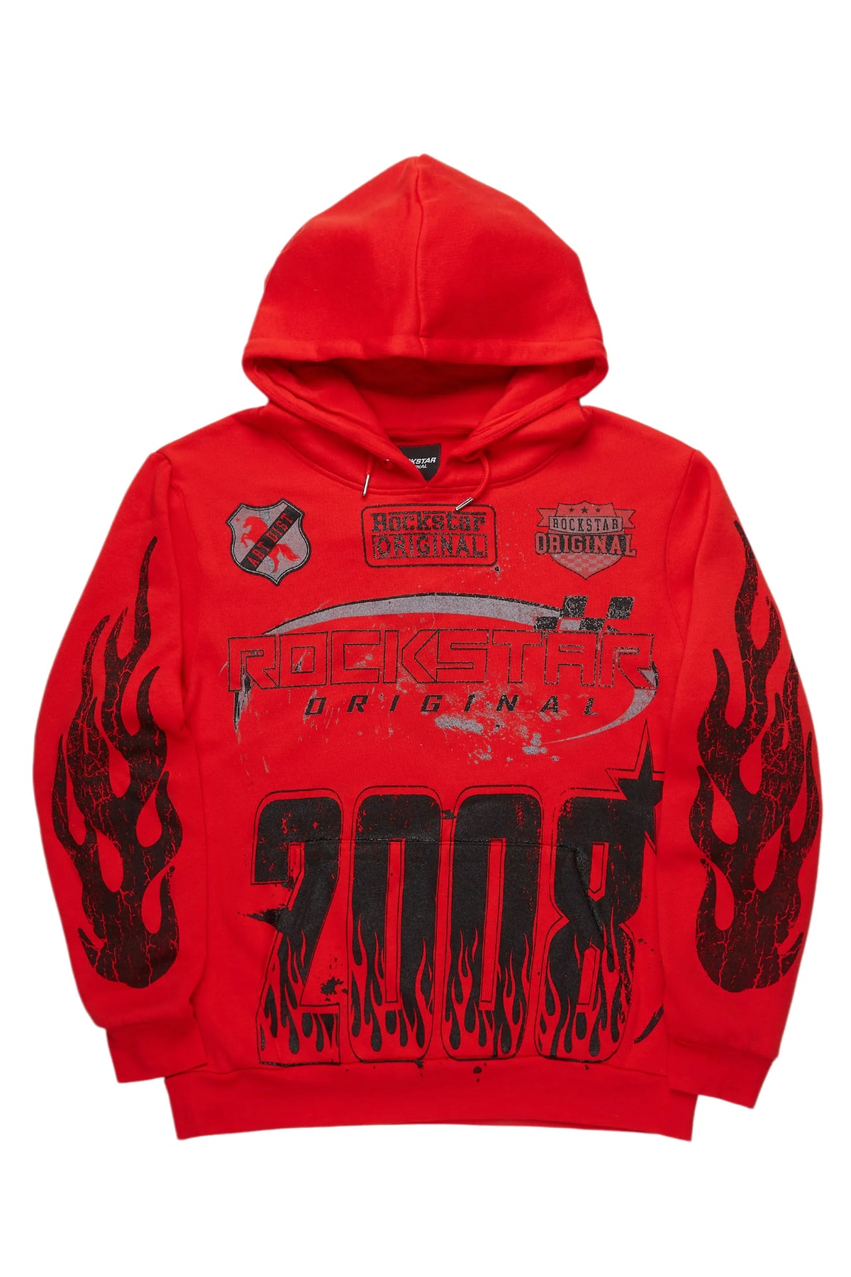 Amos Red/Black Graphic Hoodie