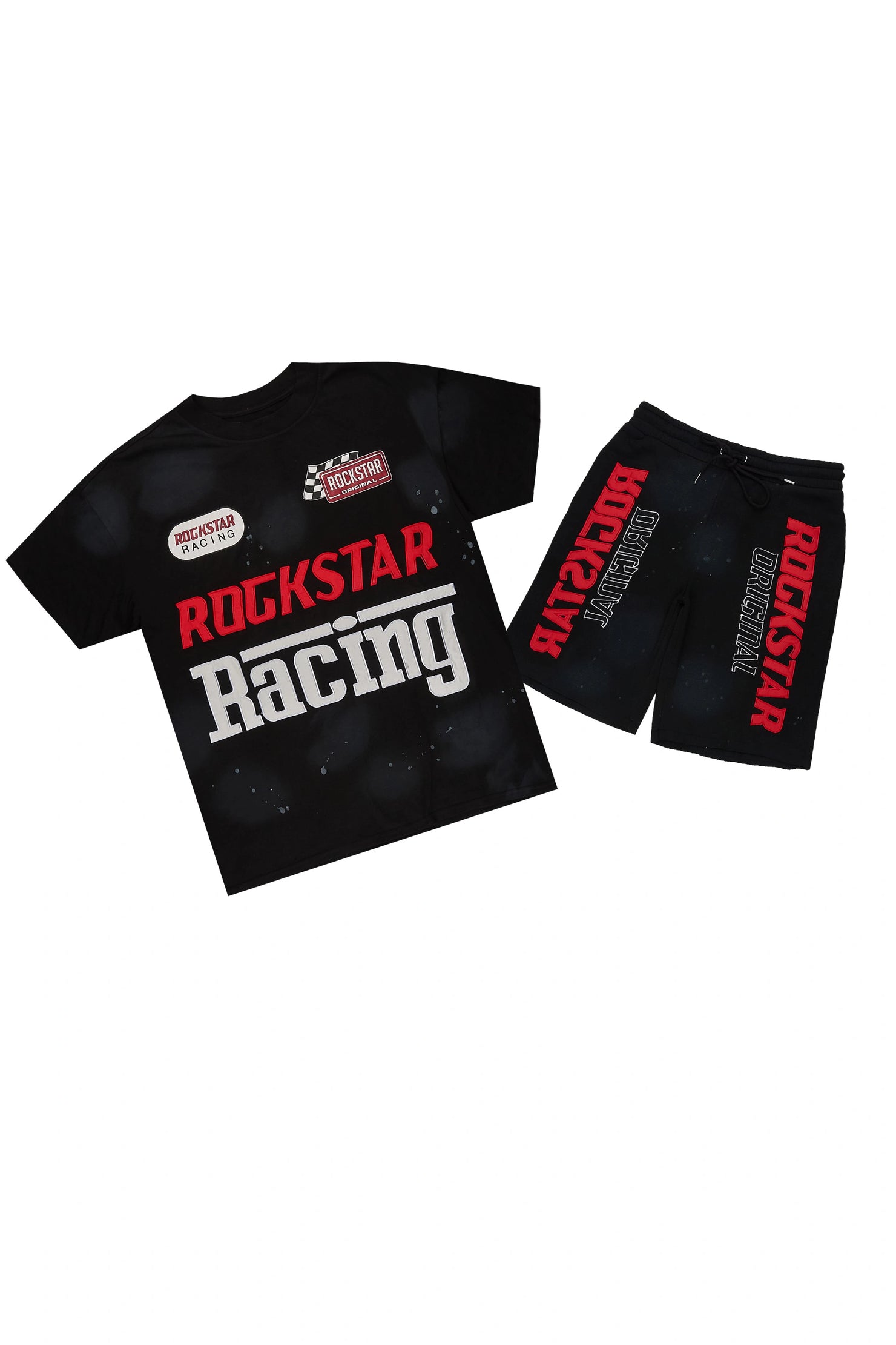 Spiller Black T-Shirt/Short Set