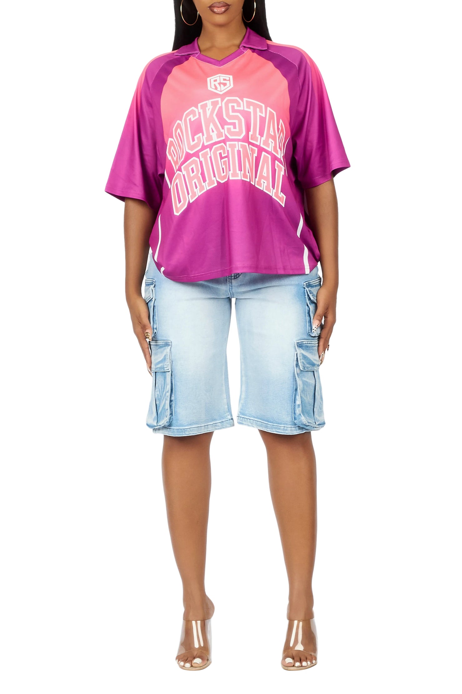 Jaiyaa Pink Graphic Jersey