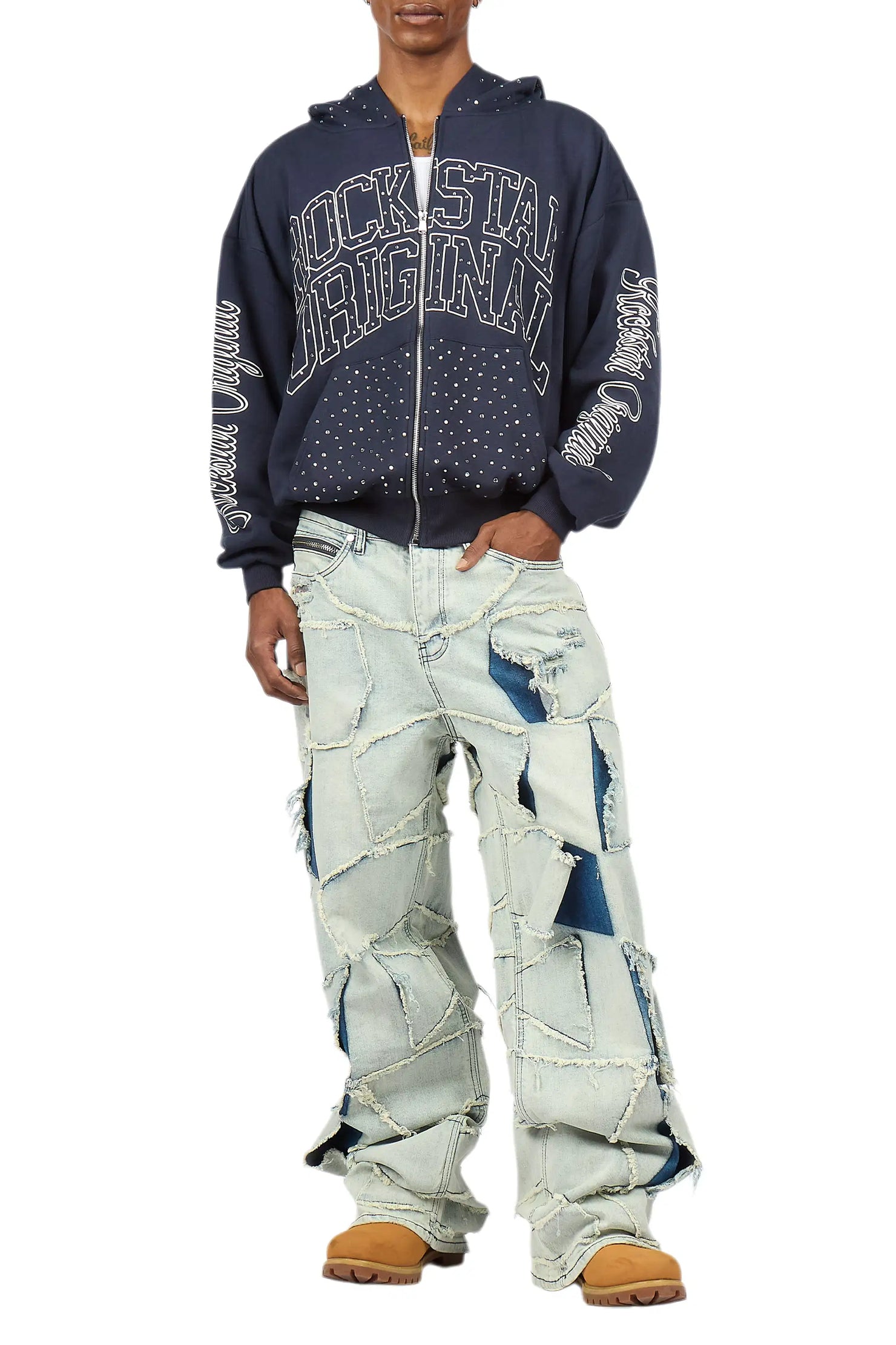 Jacomus Blue Baggy Fit Jean