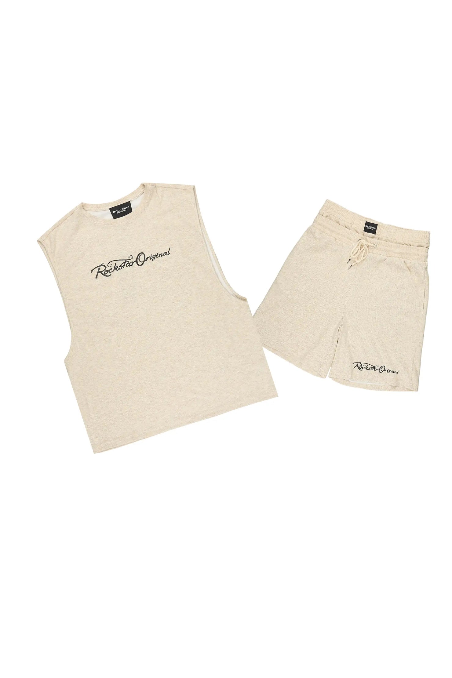 Levinson Beige Muscle Tee/Short Set