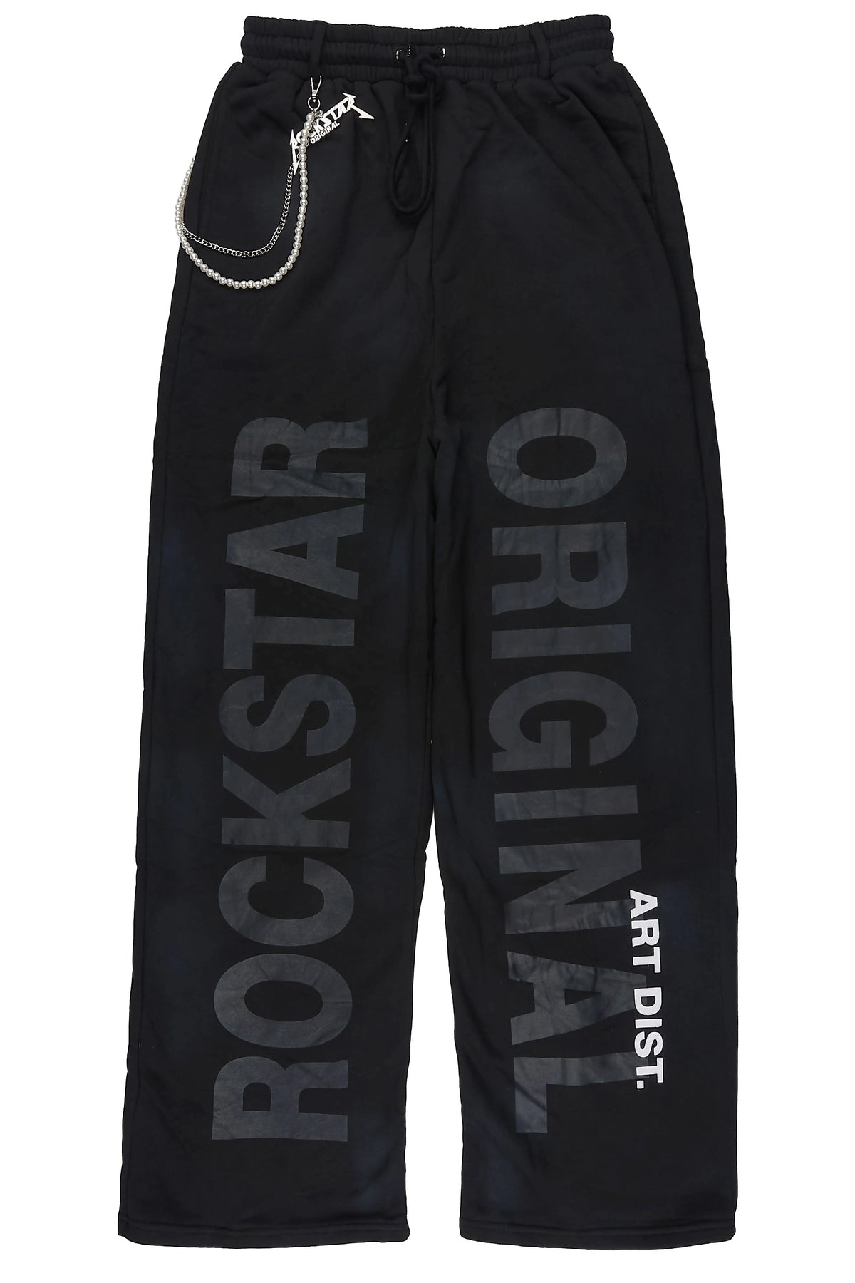 Hazy Black Chain Baggy Fit Pant