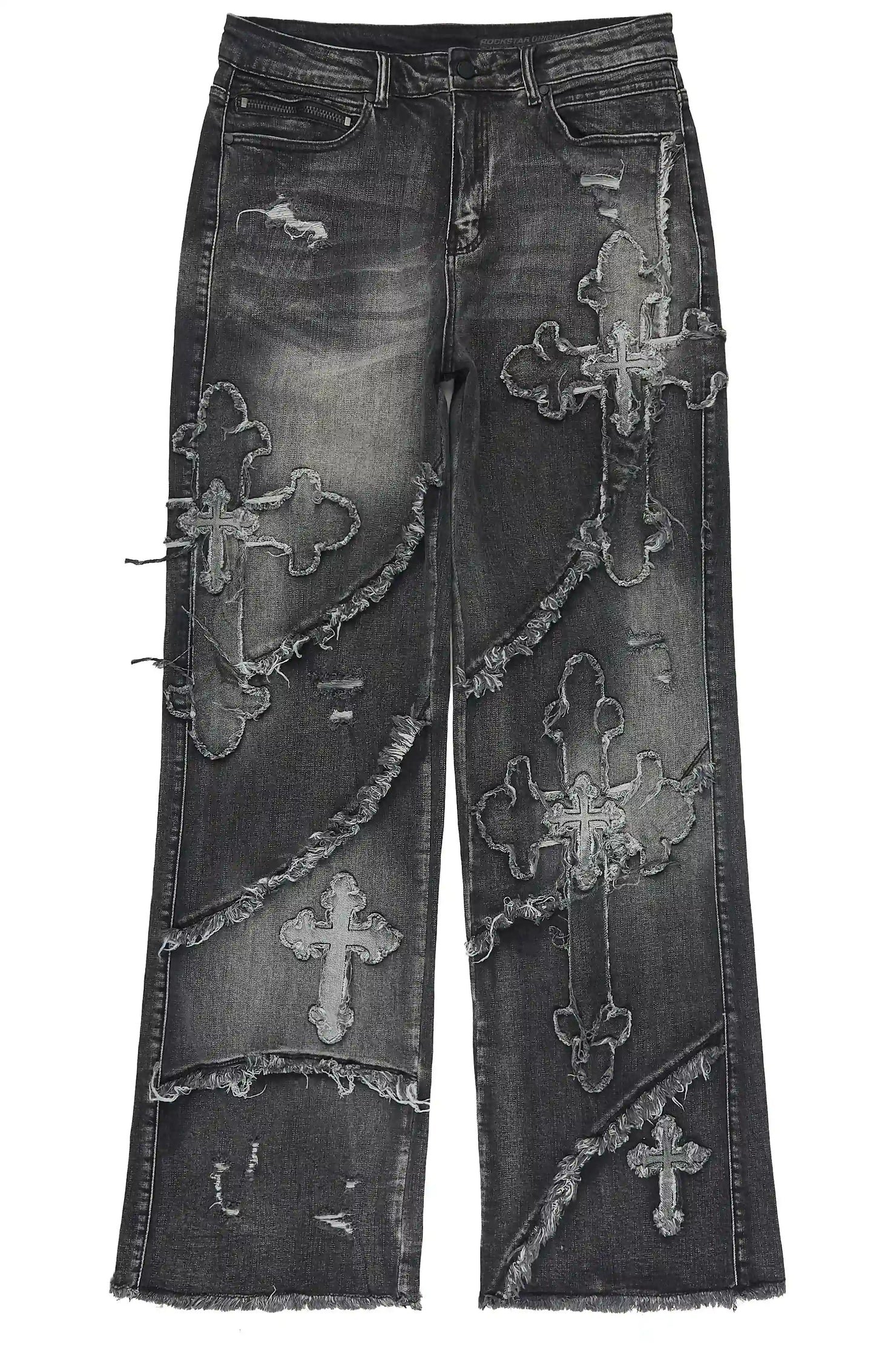 Krose Black Baggy Fit Jean
