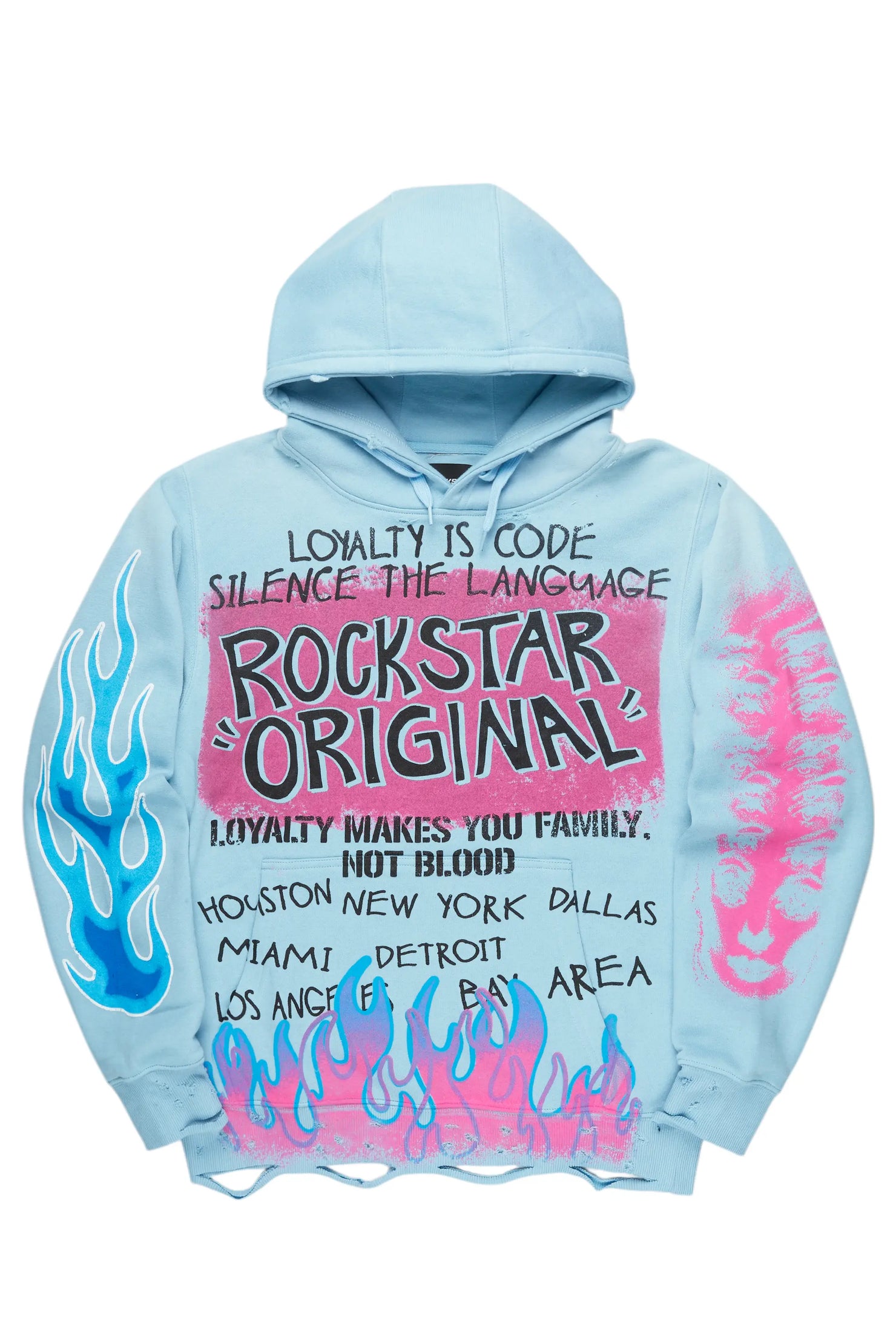 Bridgette Baby Blue Oversized Hoodie
