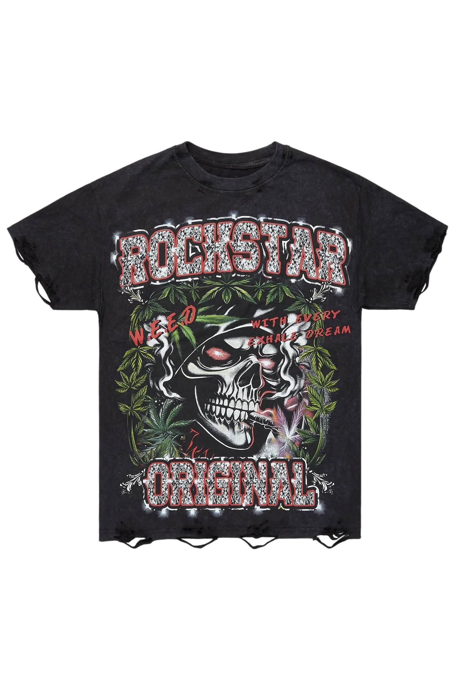 Hyzon Black Oversized Graphic T-Shirt